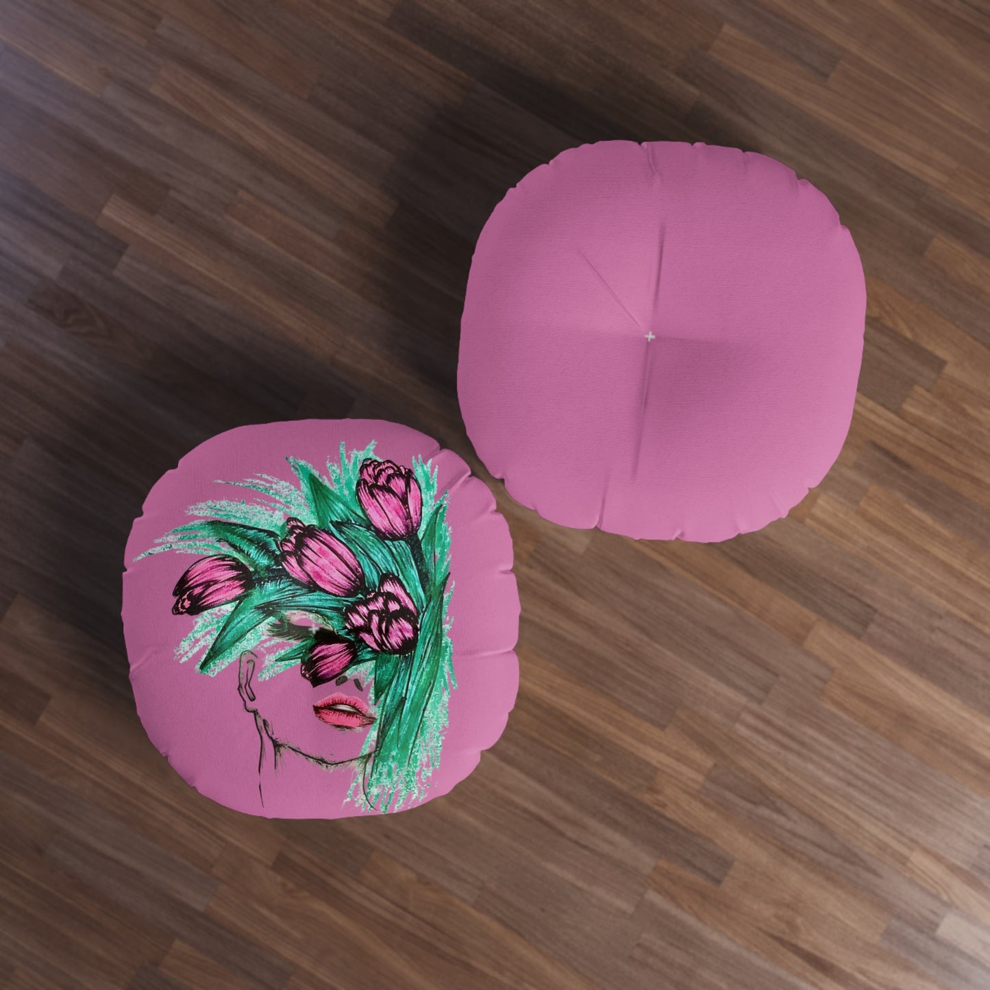 Tufted Floor Pillow, Round