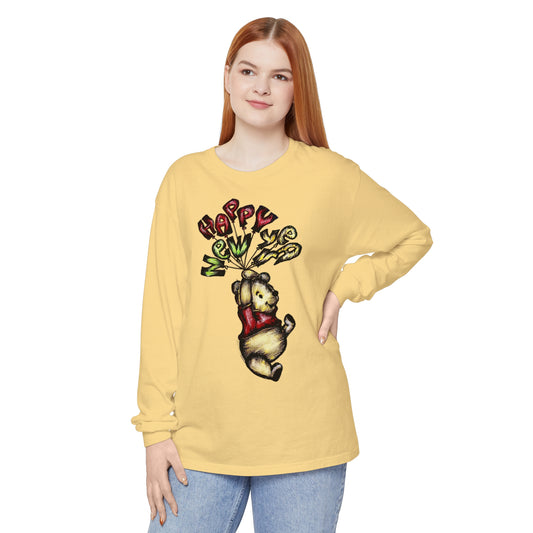 Unisex Garment-dyed Long Sleeve T-Shirt