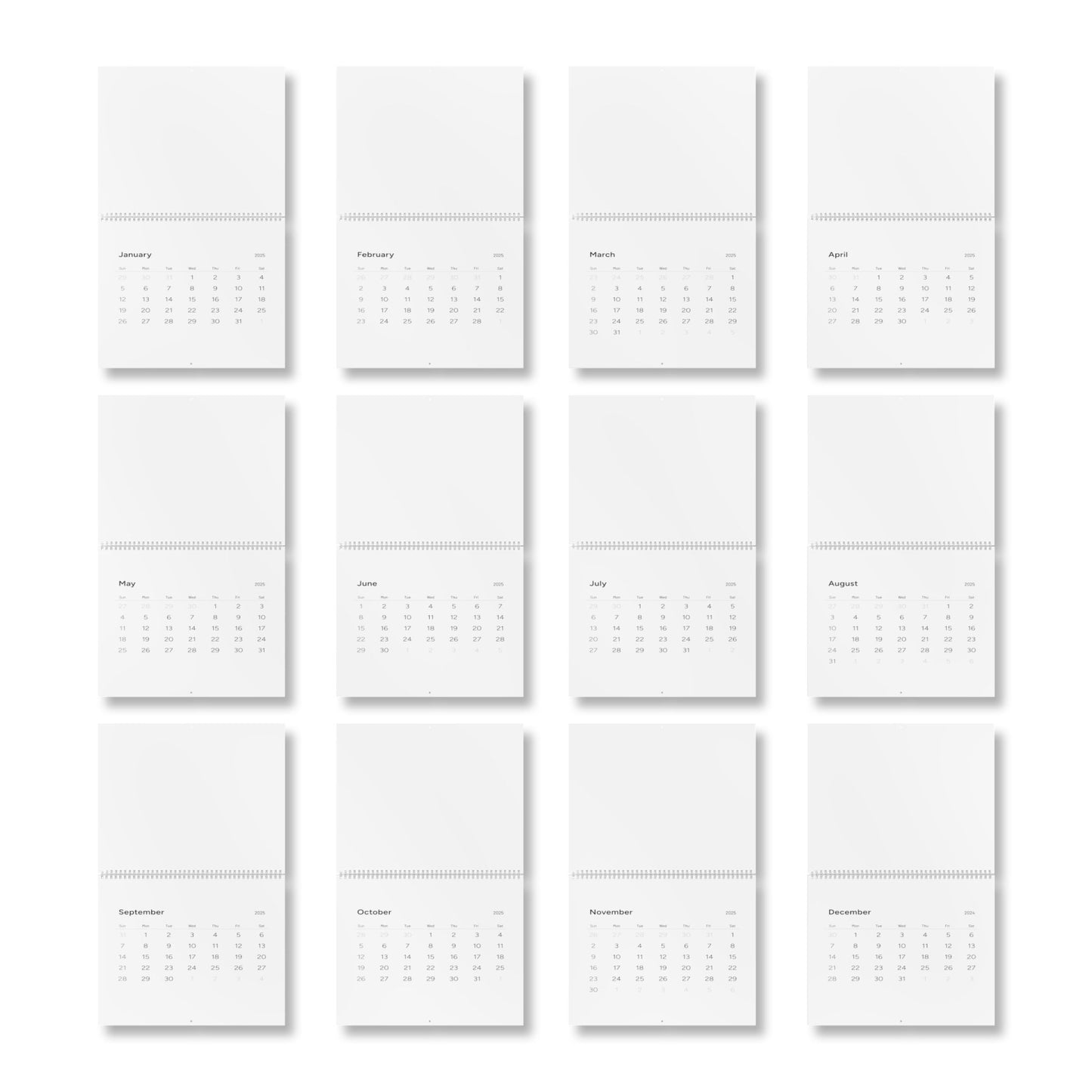 Standard Wall Calendar (2025)