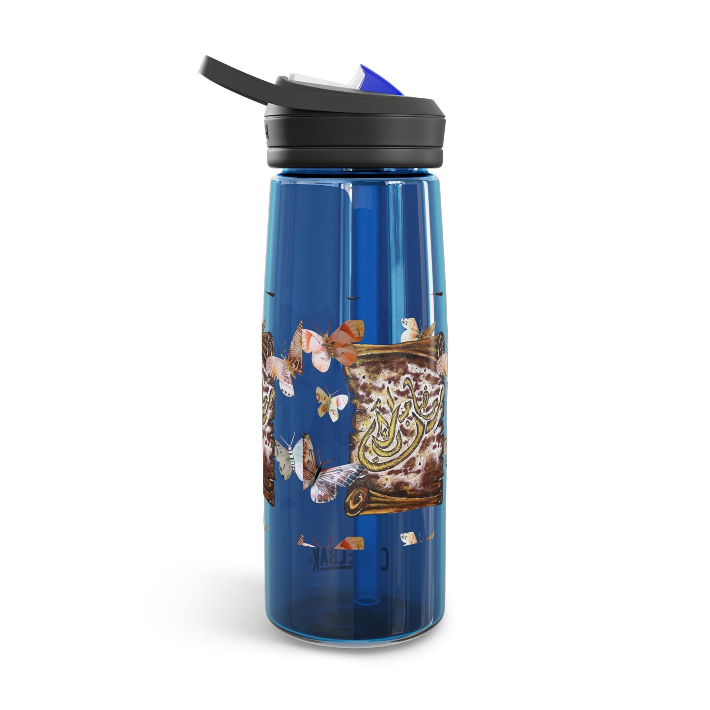 CamelBak Eddy Water Bottle — Floral Vintage Scroll Design (20oz/25oz)