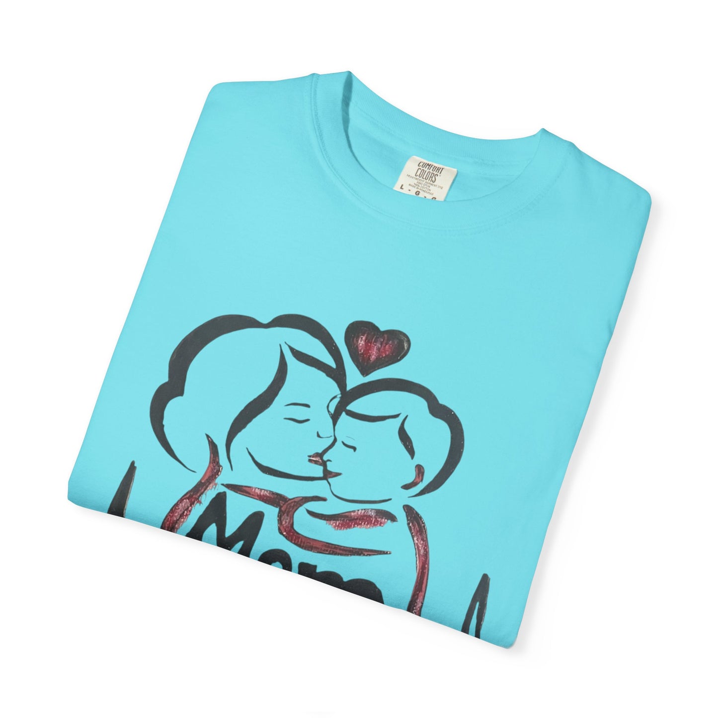 Heartfelt Mom T-Shirt | Cozy Unisex Garment-Dyed Tee, Perfect for Mother's Day, Family Gatherings, Gift for Moms, Love and Connection
