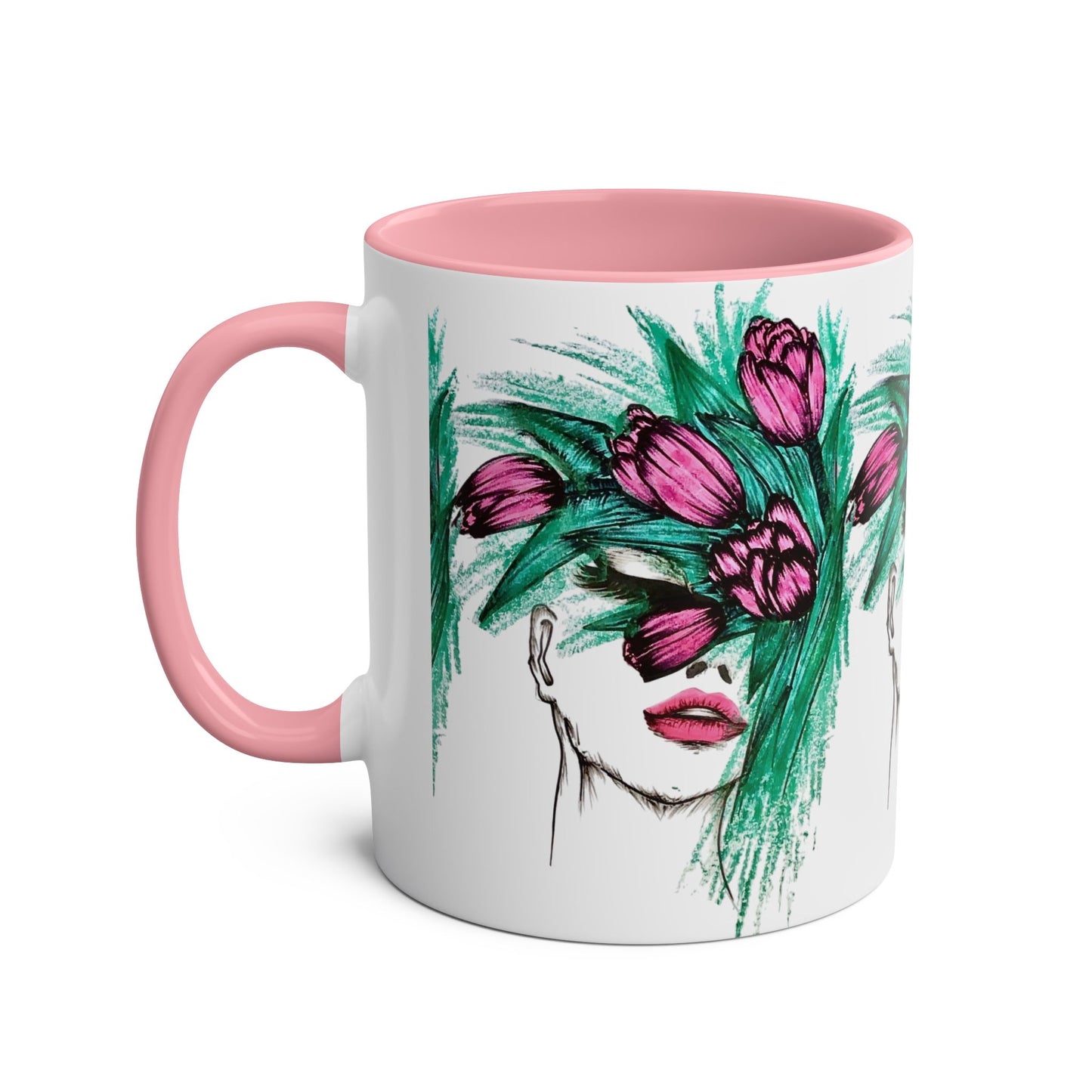 Two-Tone Coffee Mugs, 11oz