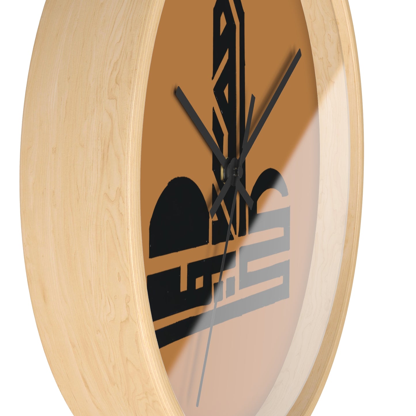 Modern Geometric Wall Clock - Stylish Home Decor with Cultural Motif