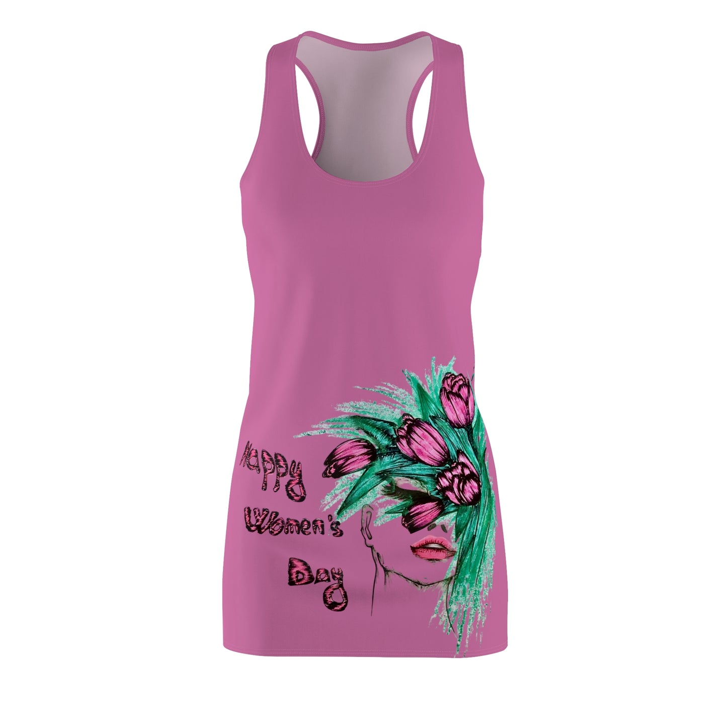 Women's Cut & Sew Racerback Dress (AOP)