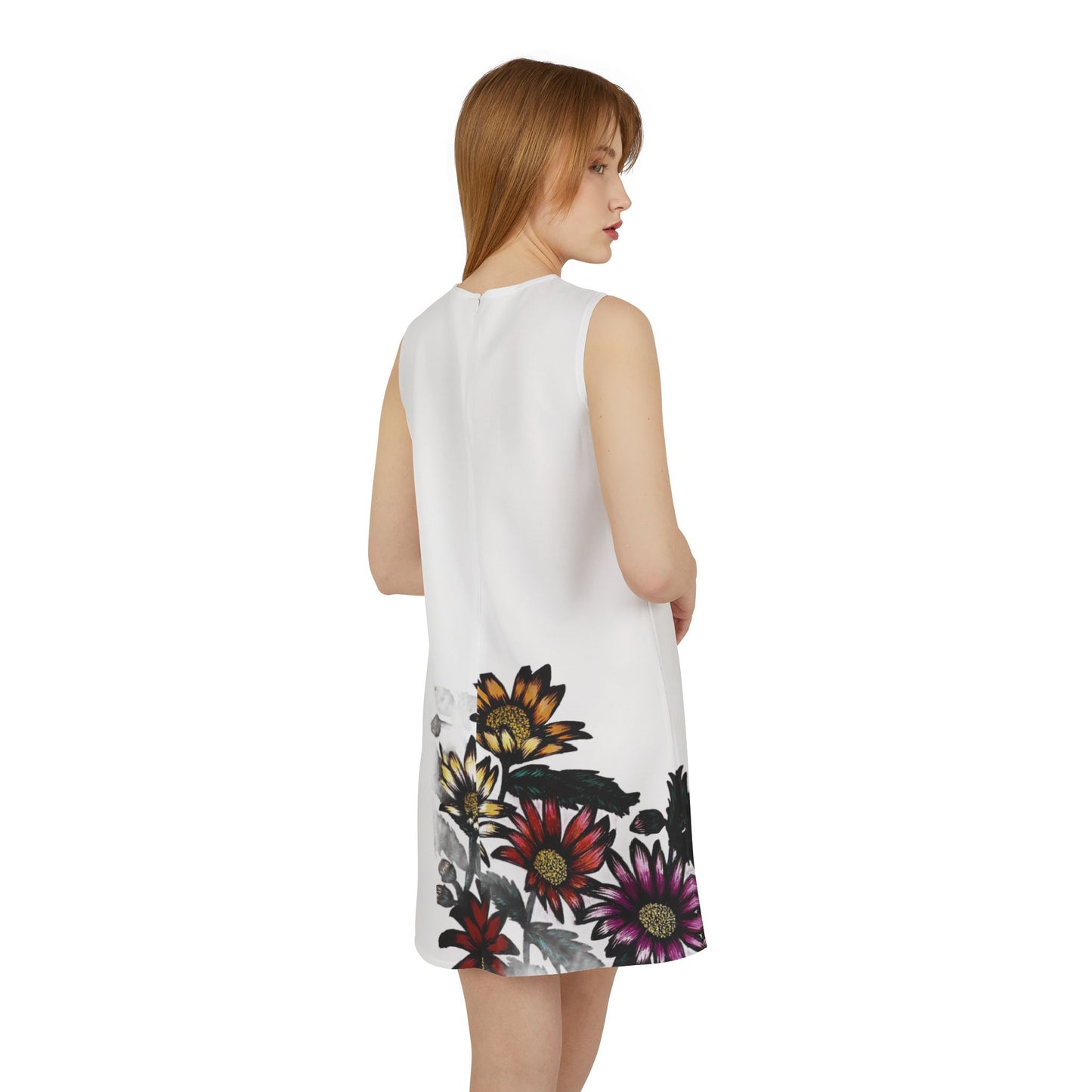 A-line Sleeveless Dress (AOP)