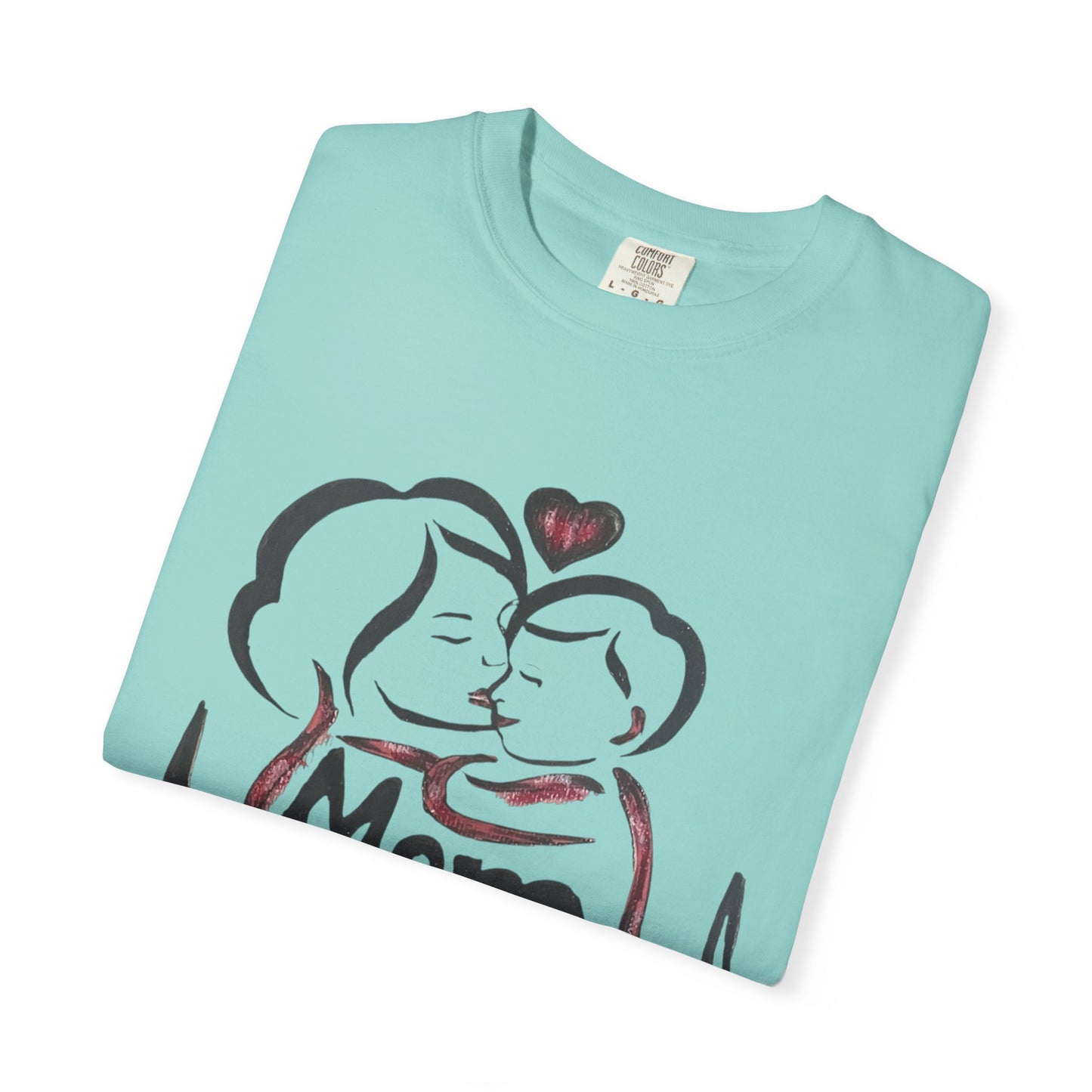 Heartfelt Mom T-Shirt | Cozy Unisex Garment-Dyed Tee, Perfect for Mother's Day, Family Gatherings, Gift for Moms, Love and Connection