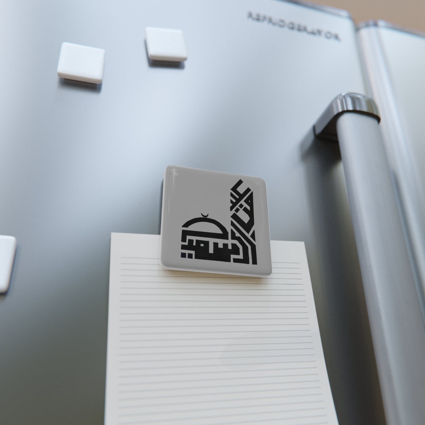Islamic Art Square Porcelain Magnet | Modern Home Decor