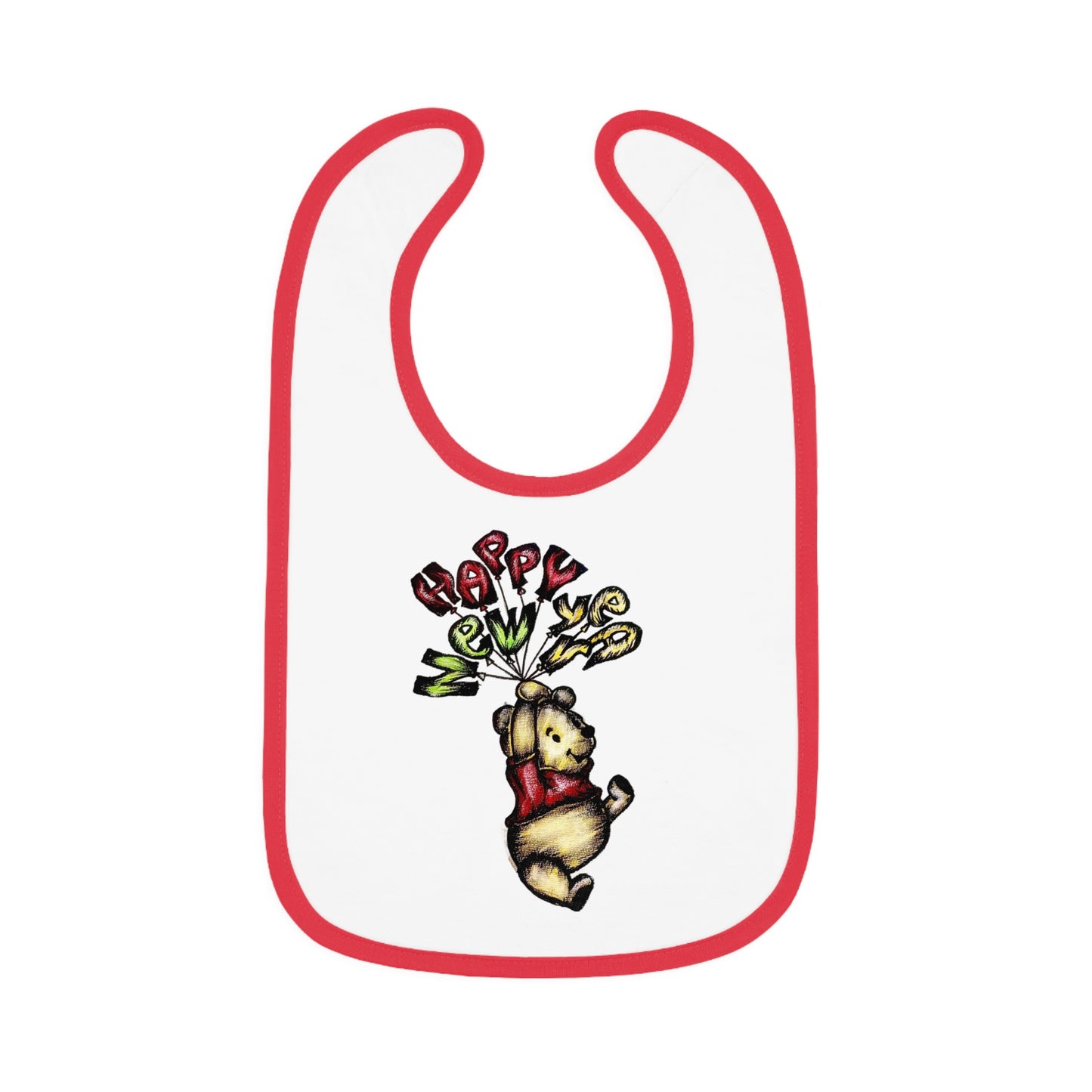 Baby Contrast Trim Jersey Bib