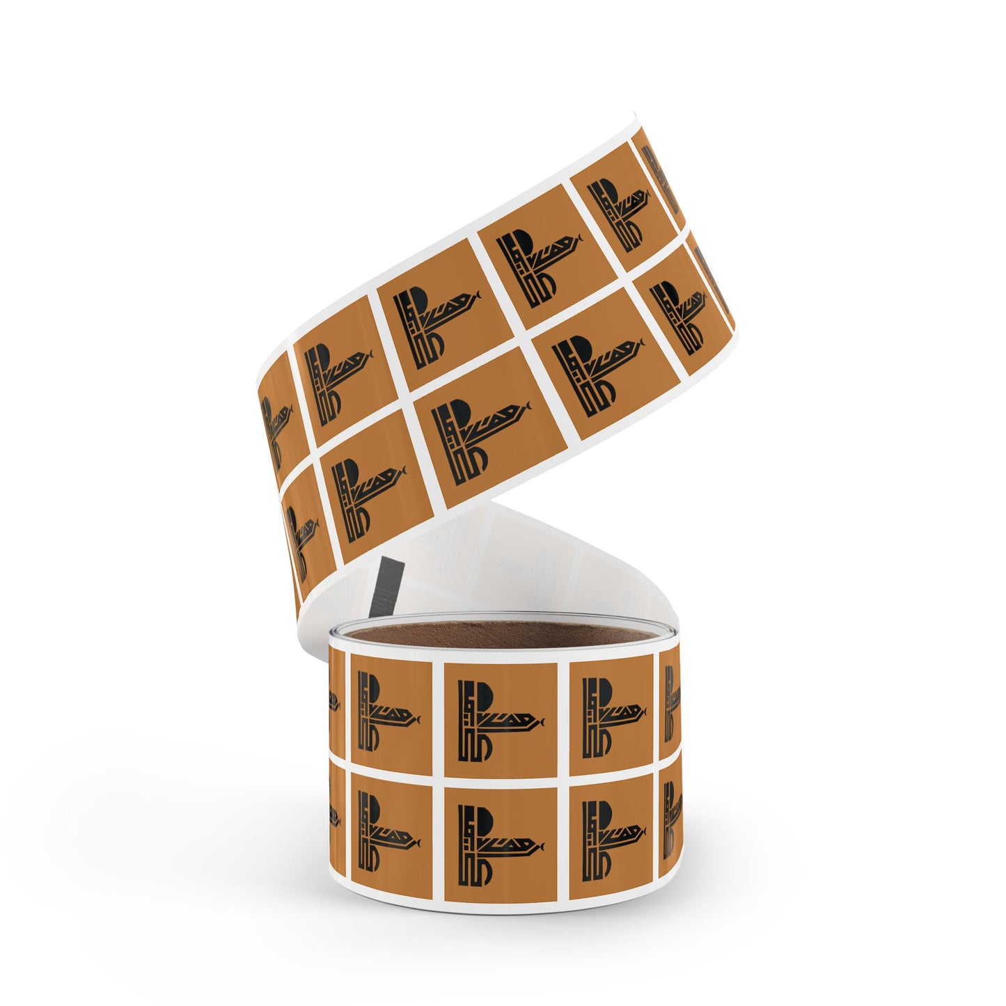 Unique Mosque Design Square Sticker Label Rolls – Perfect for Events & Spiritual Gatherings