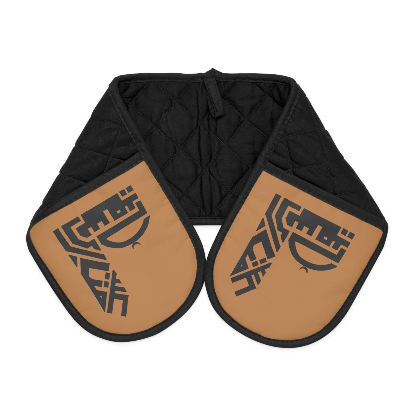 Stylish Black Oven Mitts - Heat Resistant Kitchen Accessories