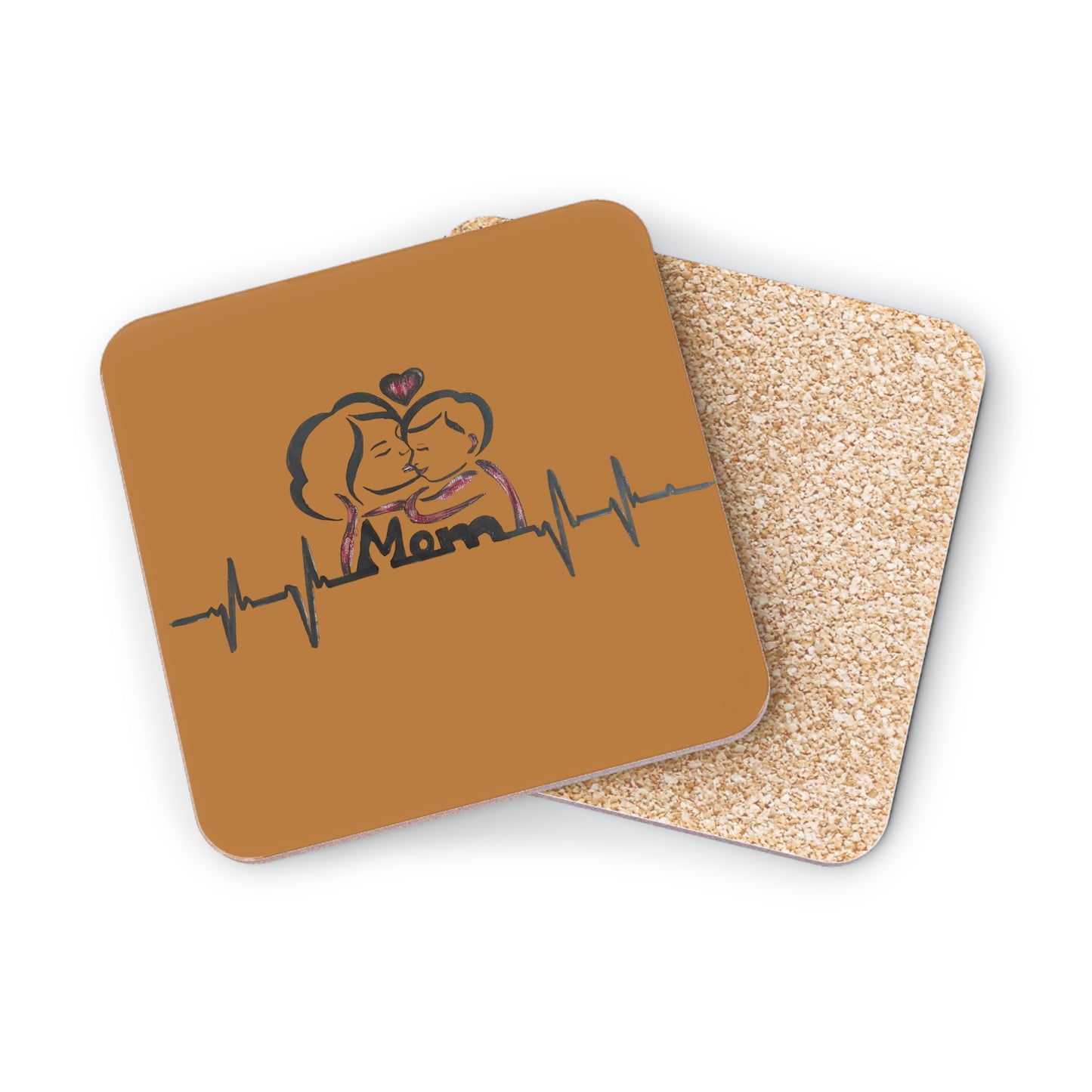 Heartfelt Mom Coasters for Gifts, Coffee Table Decor, Mother's Day, Family Gatherings, Personalized Home Accessories