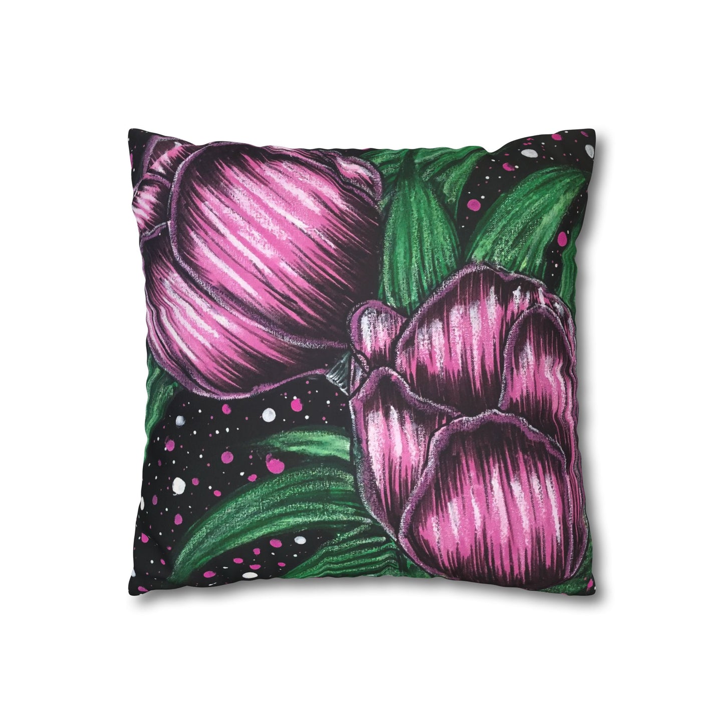 Faux Suede Square Pillowcase