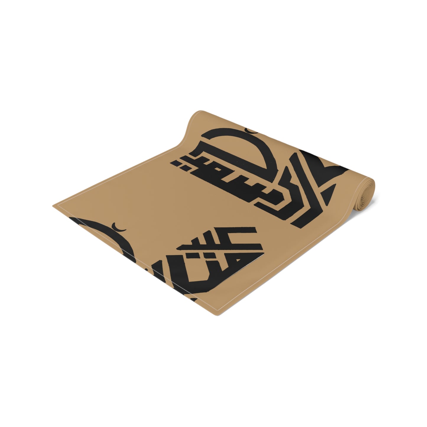 Modern Islamic Design Table Runner - Elegant Cotton & Poly Home Decor