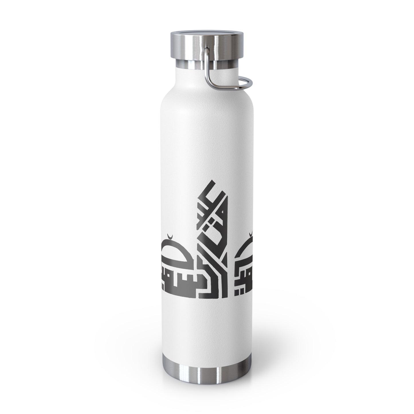 Artistic Copper Vacuum Insulated Bottle - 22oz Travel Flask with Mosque Design