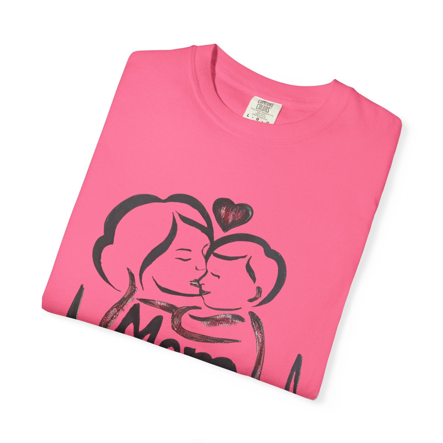 Heartfelt Mom T-Shirt | Cozy Unisex Garment-Dyed Tee, Perfect for Mother's Day, Family Gatherings, Gift for Moms, Love and Connection