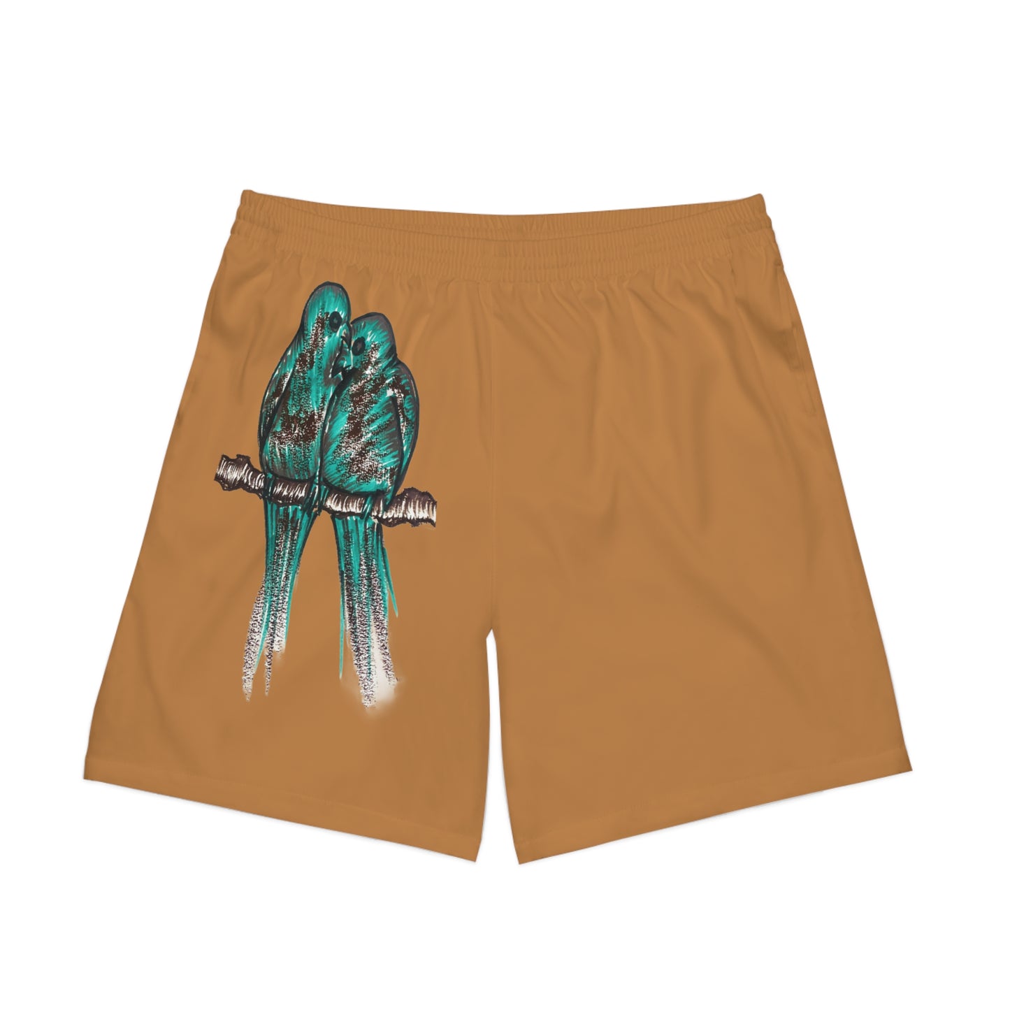 Men's Elastic Beach Shorts (AOP)