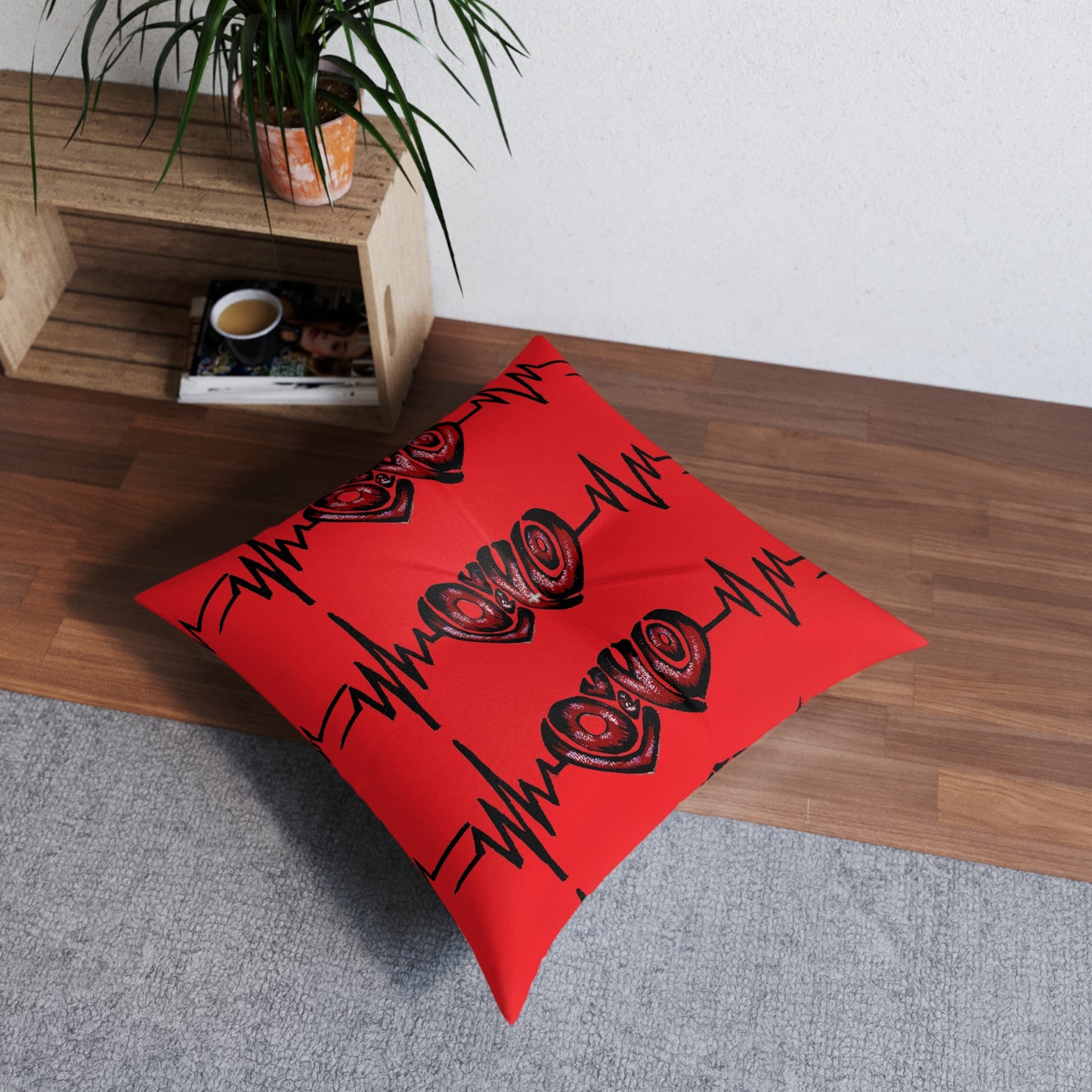 Tufted Floor Pillow, Square