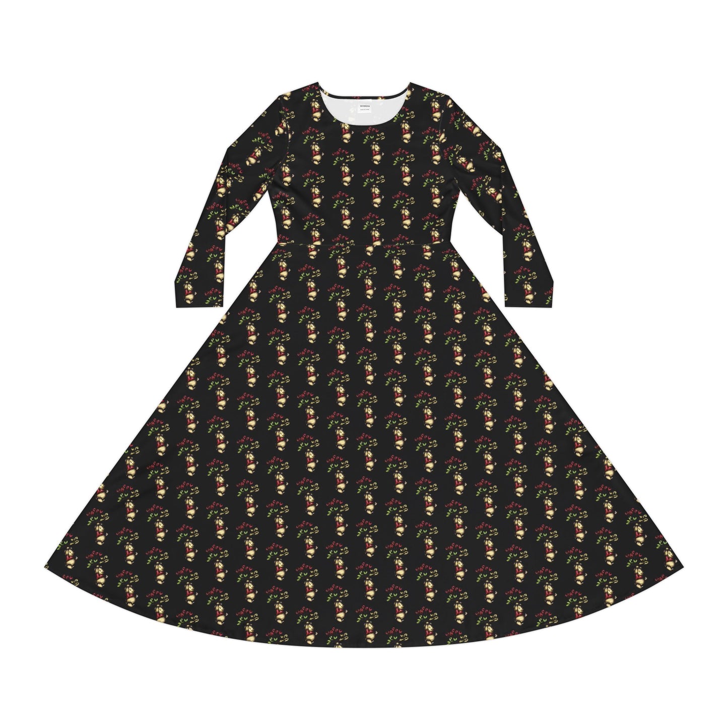Women's Long Sleeve Dance Dress (AOP)