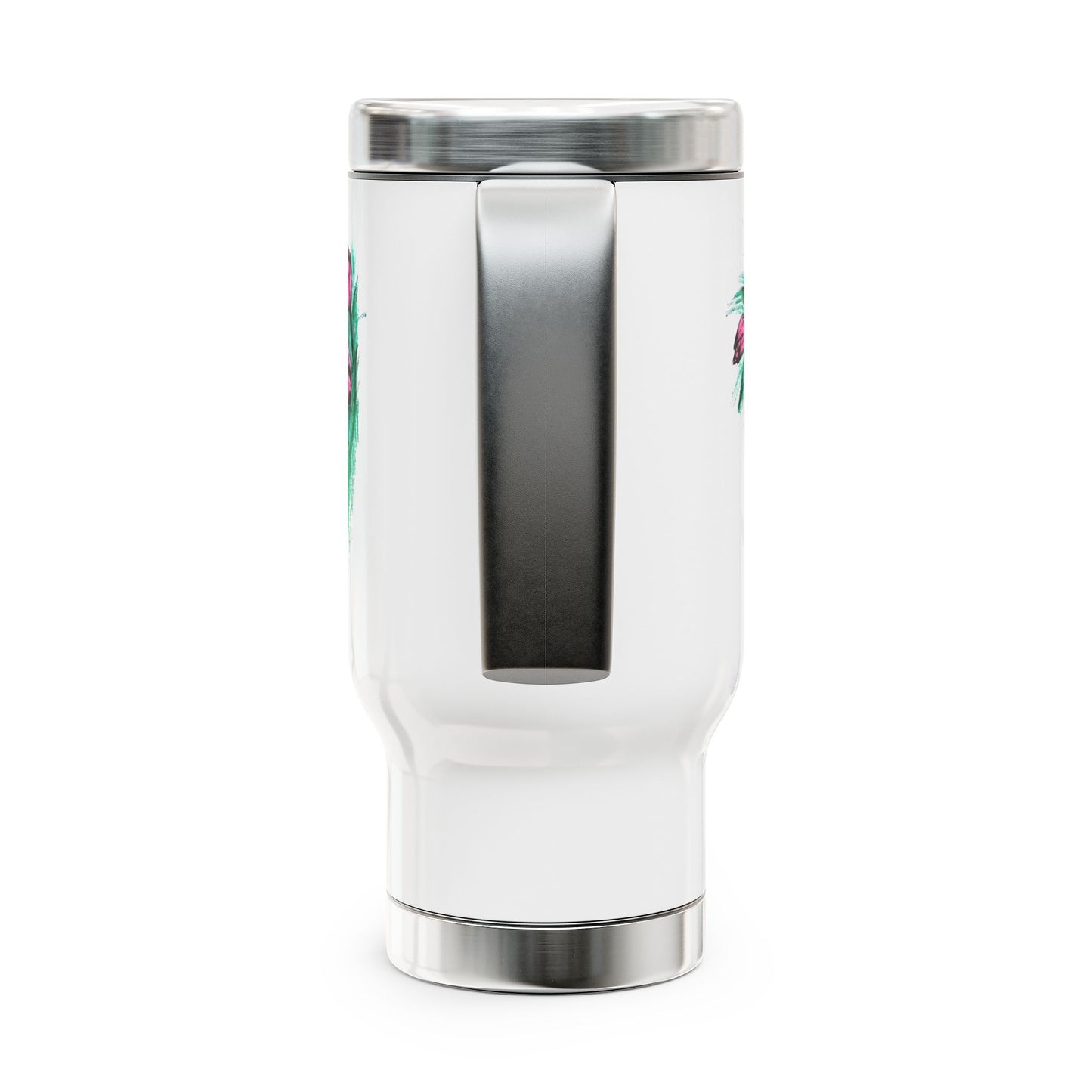 Stainless Steel Travel Mug with Handle, 14oz