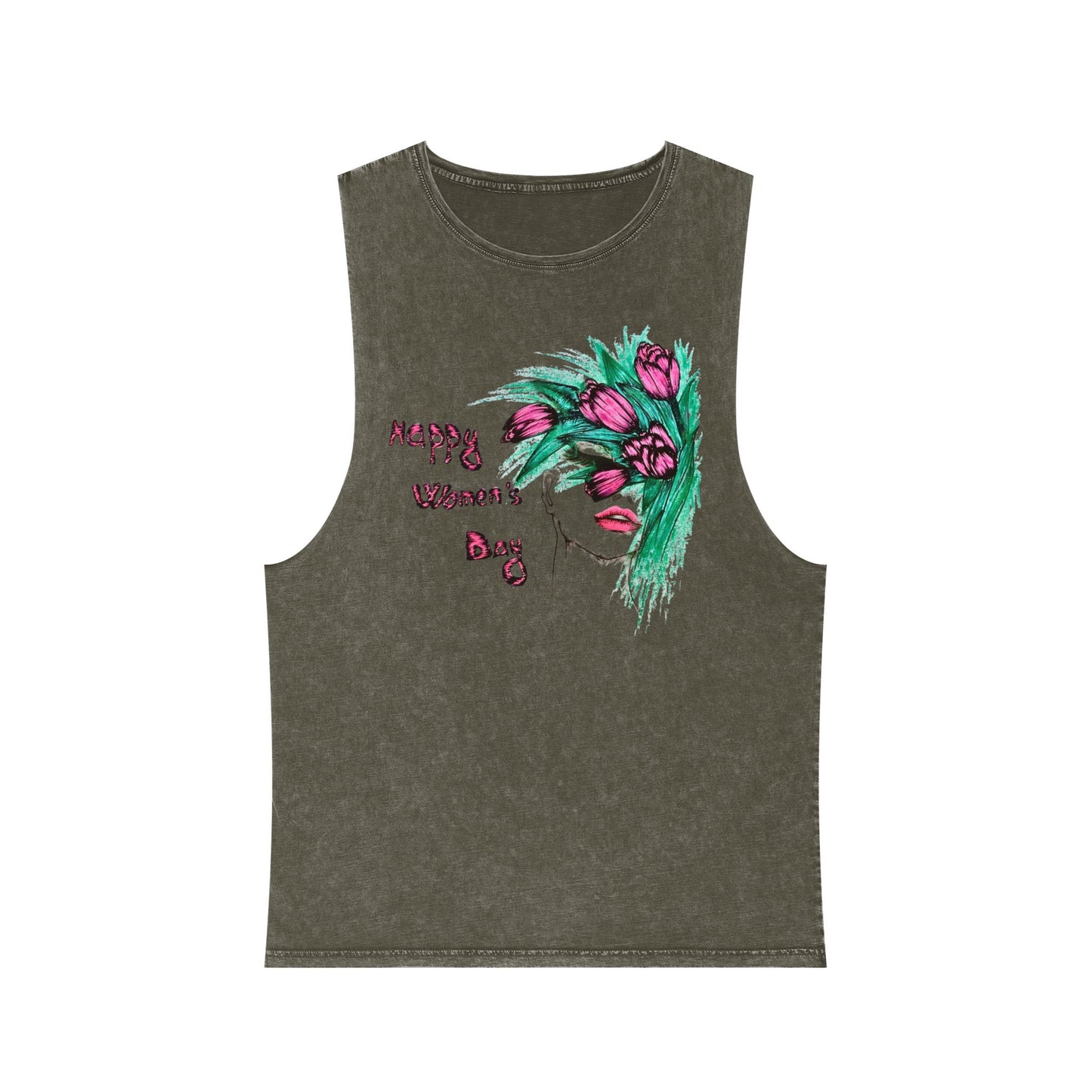 Unisex Stonewash Tank Top