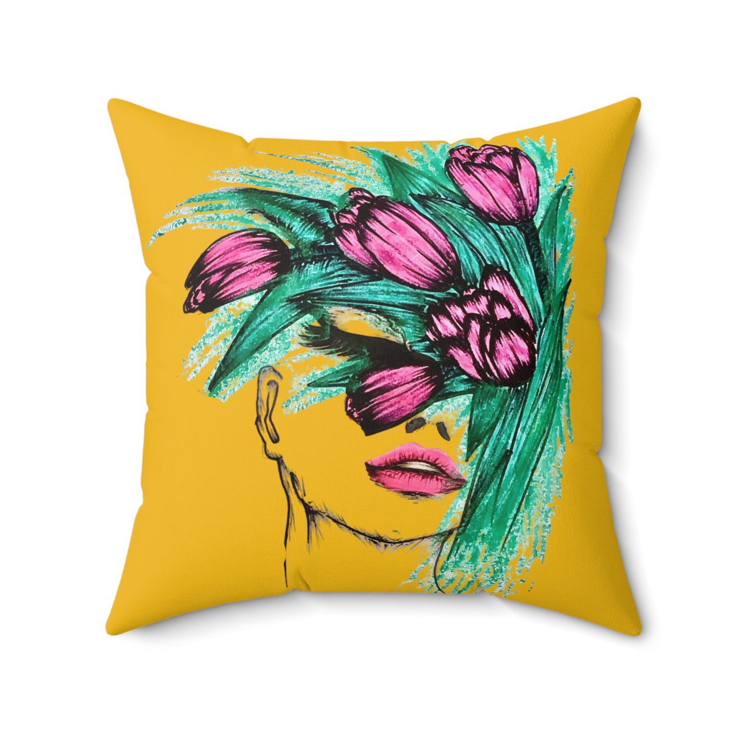 Faux Suede Square Pillow
