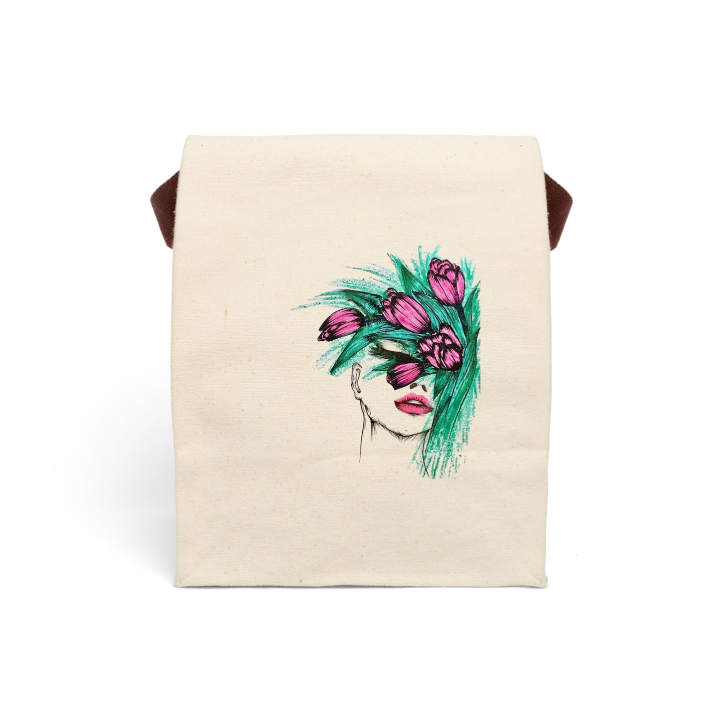 Canvas Lunch Bag With Strap