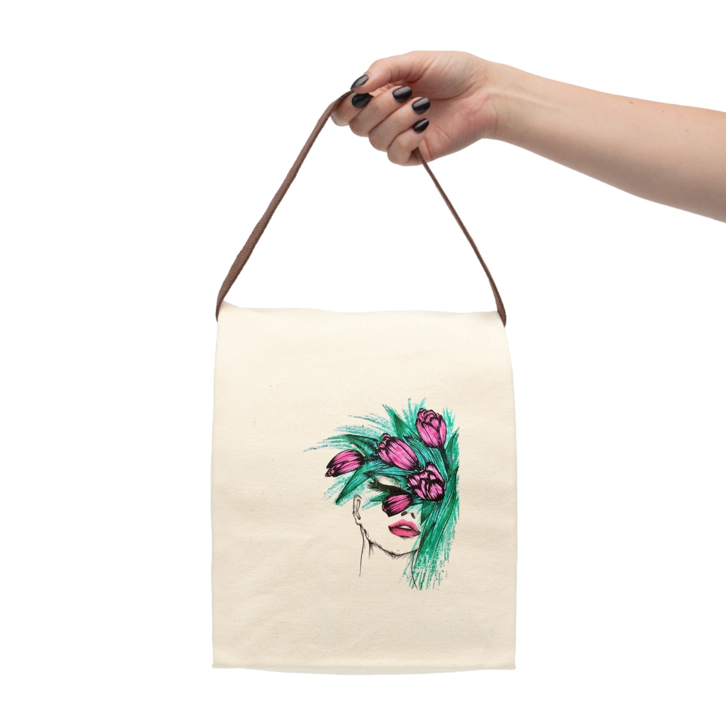 Canvas Lunch Bag With Strap