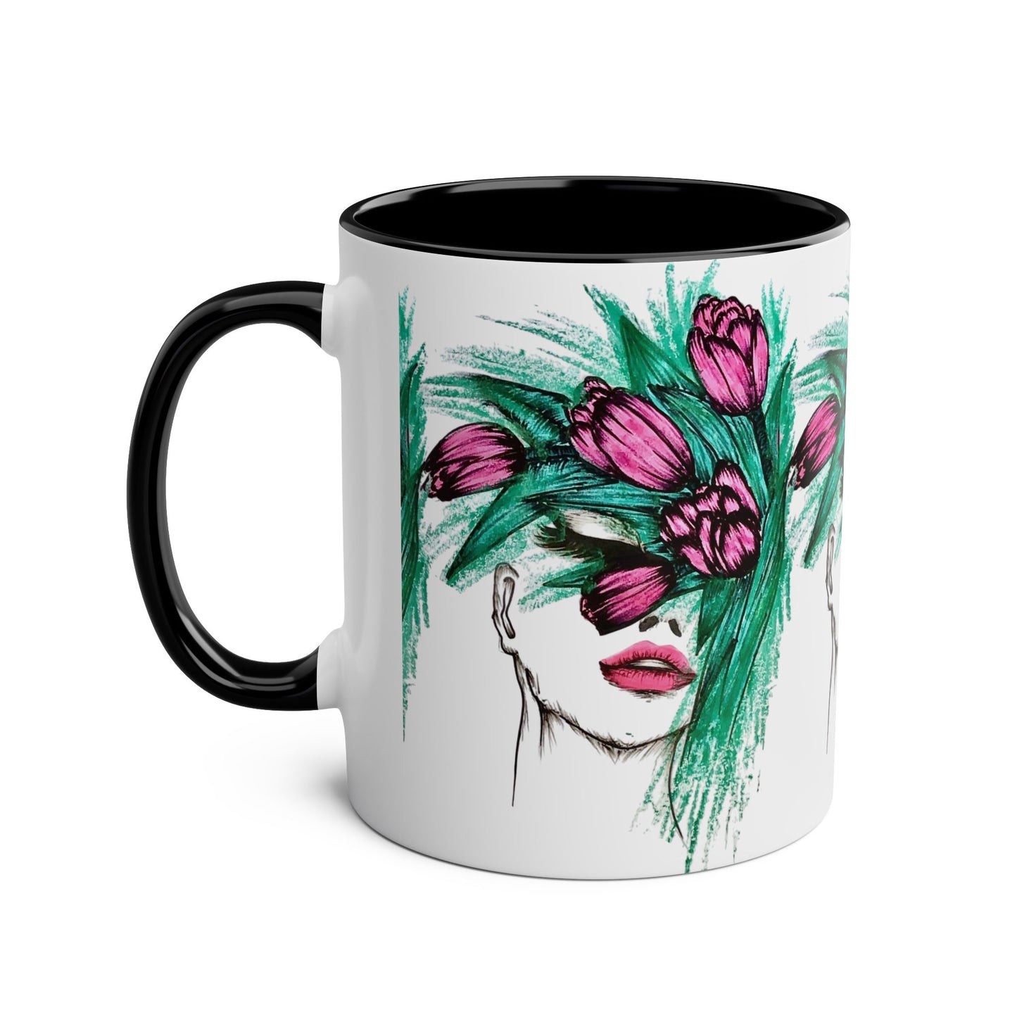 Two-Tone Coffee Mugs, 11oz