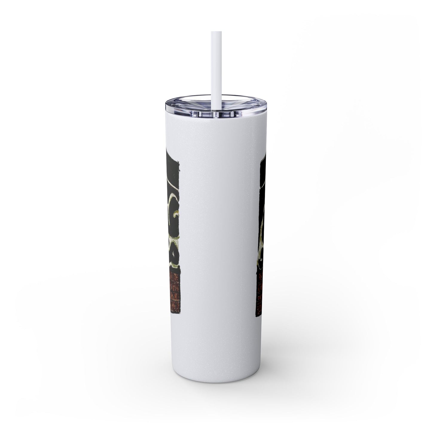 Islamic Skinny Tumbler with Straw - 20oz, Elegant Calligraphy Design