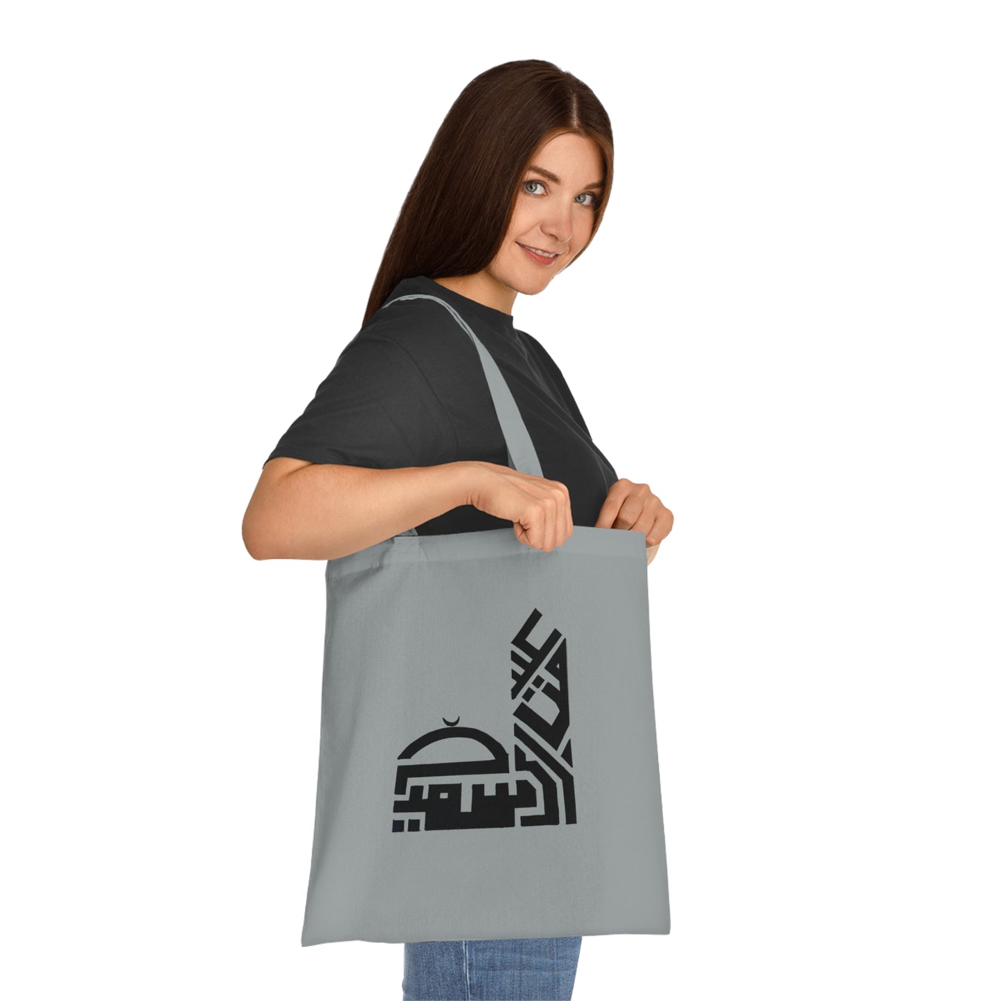 Modern Arabic Design Cotton Tote Bag - Eco-Friendly Shopping and Daily Use