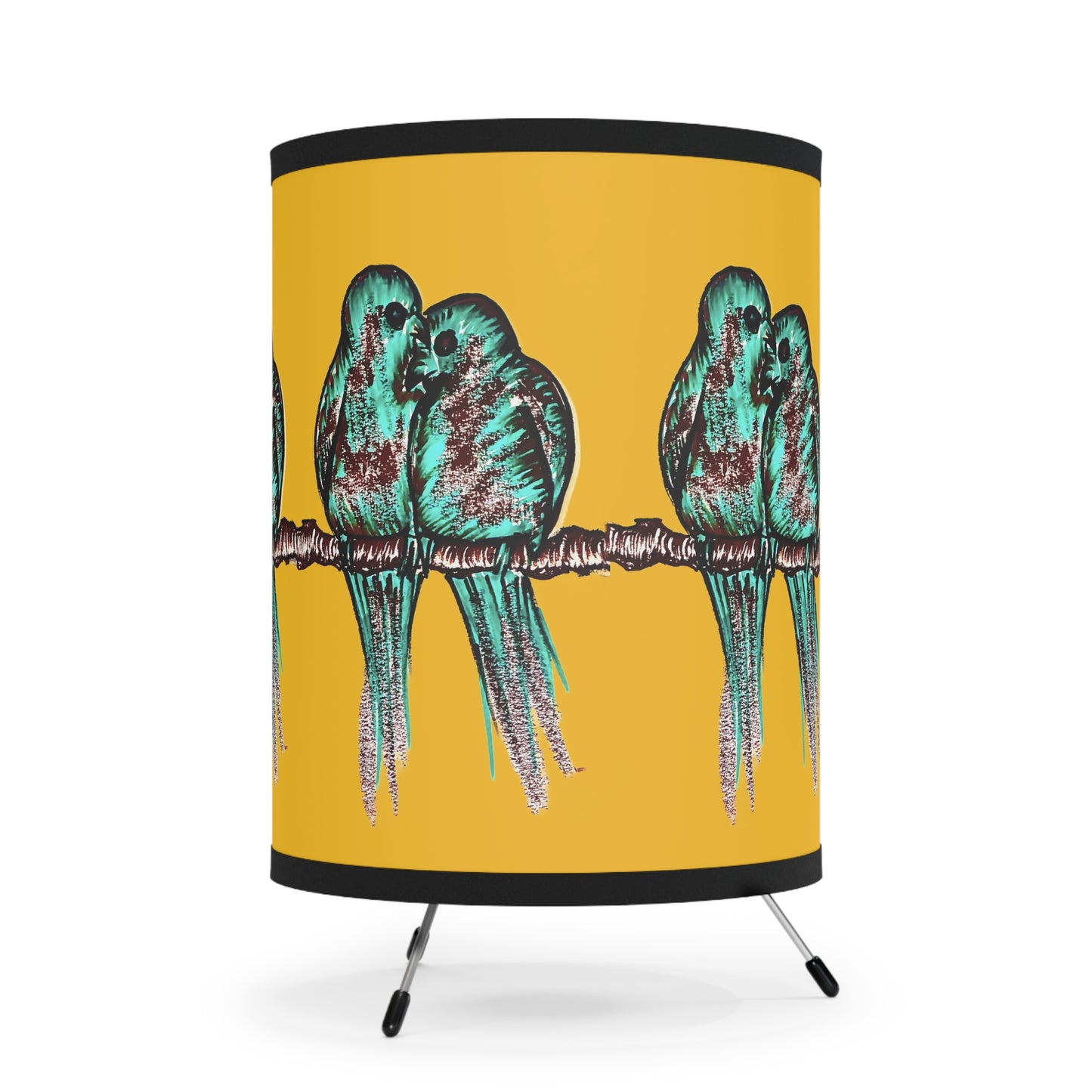 Tripod Lamp with High-Res Printed Shade, US\CA plug
