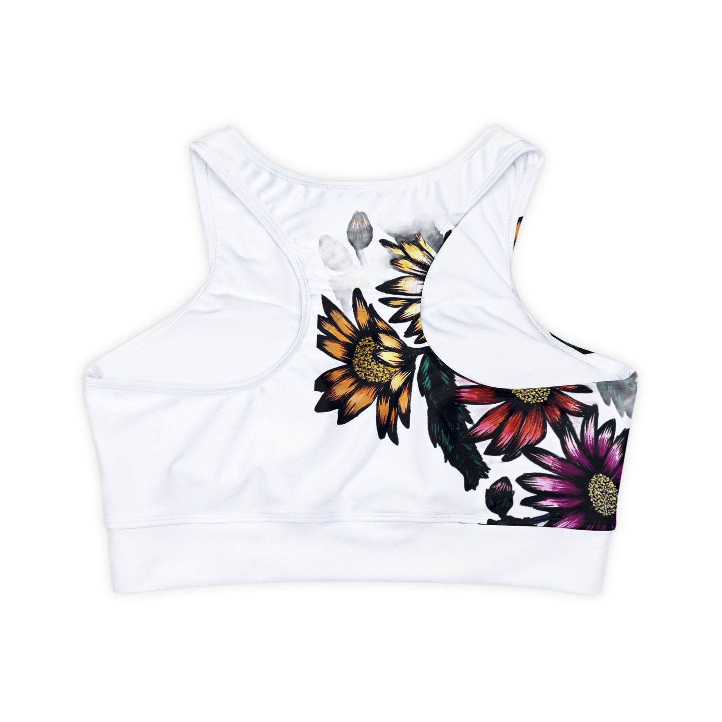 Fully Lined, Padded Sports Bra (AOP)