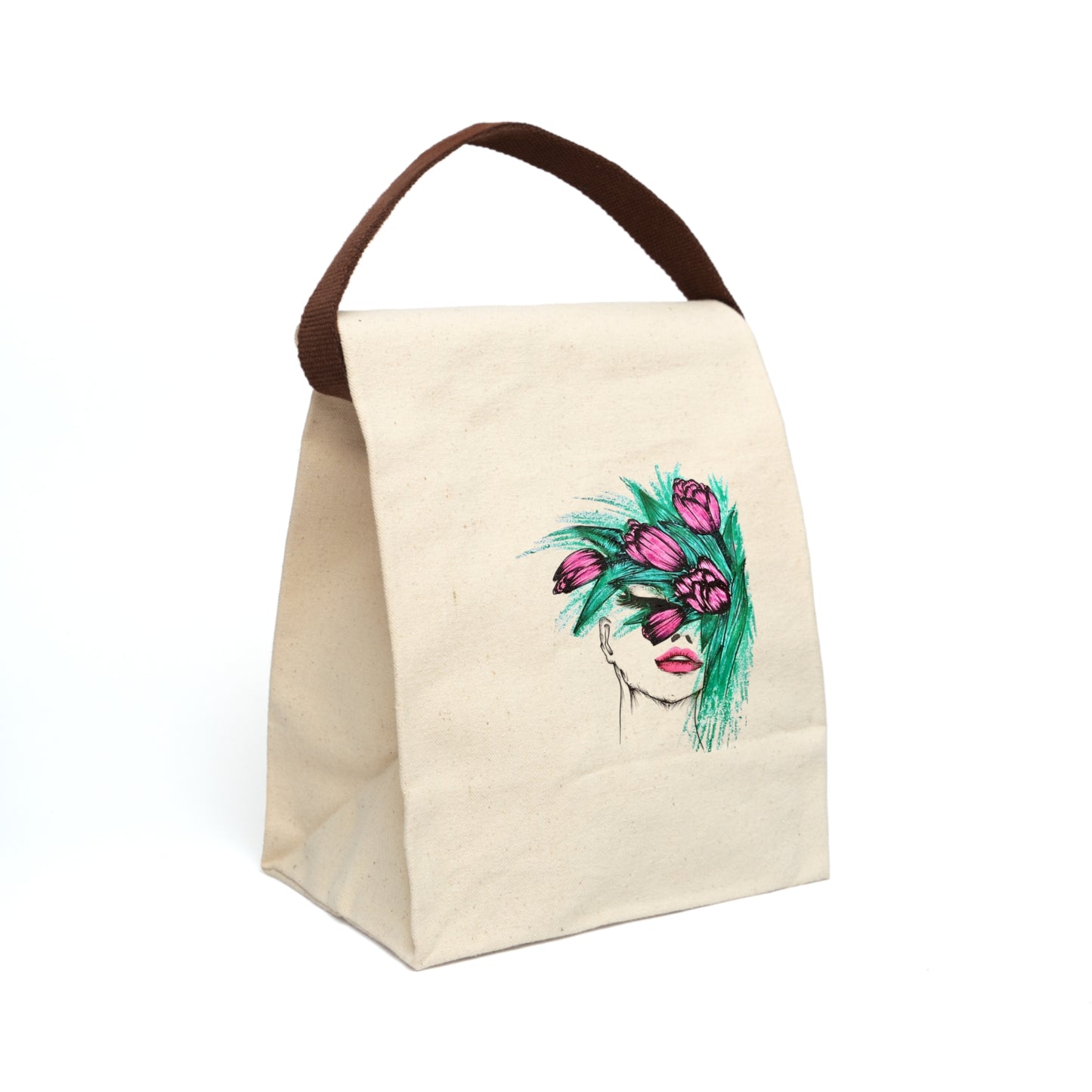Canvas Lunch Bag With Strap