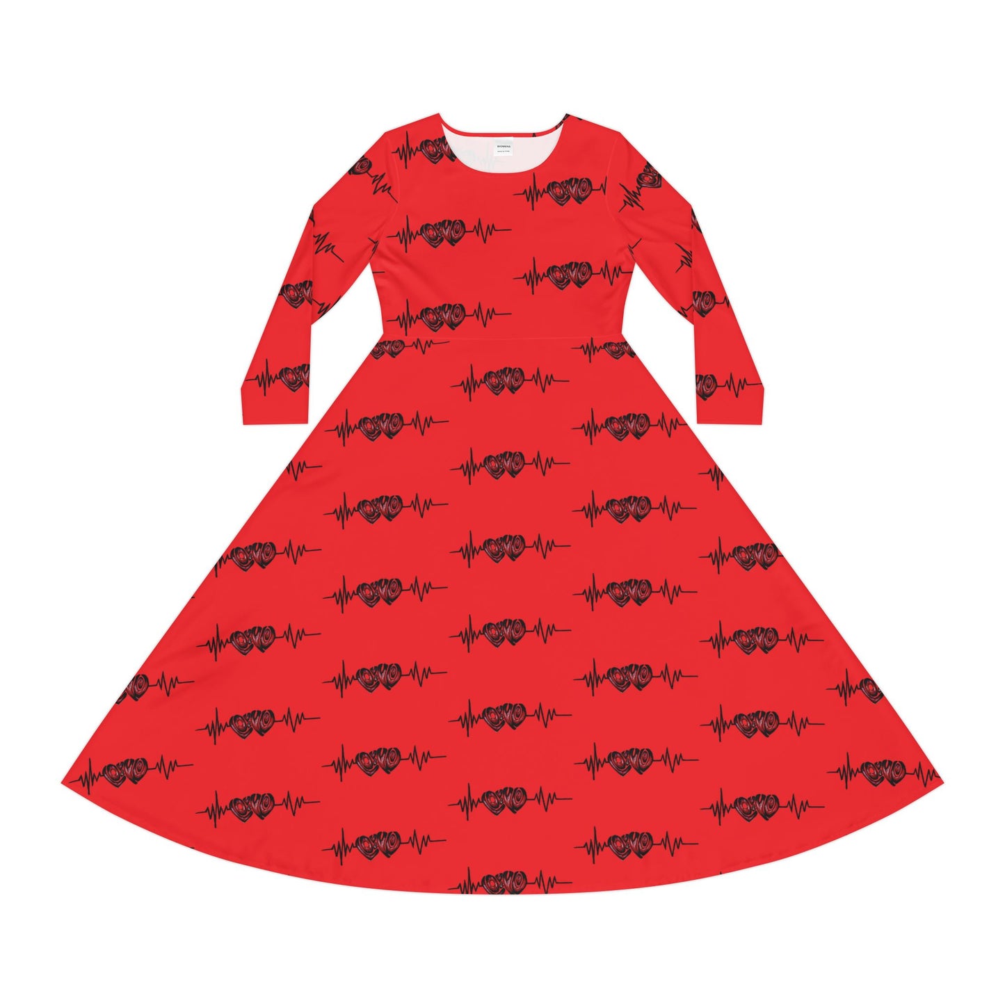 Women's Long Sleeve Dance Dress (AOP)