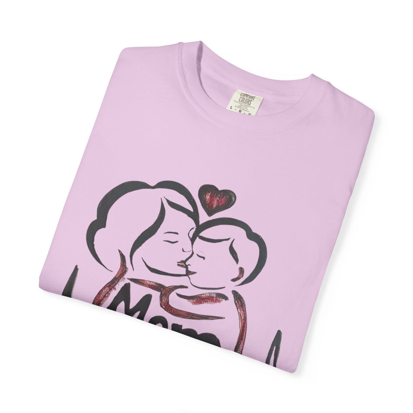 Heartfelt Mom T-Shirt | Cozy Unisex Garment-Dyed Tee, Perfect for Mother's Day, Family Gatherings, Gift for Moms, Love and Connection