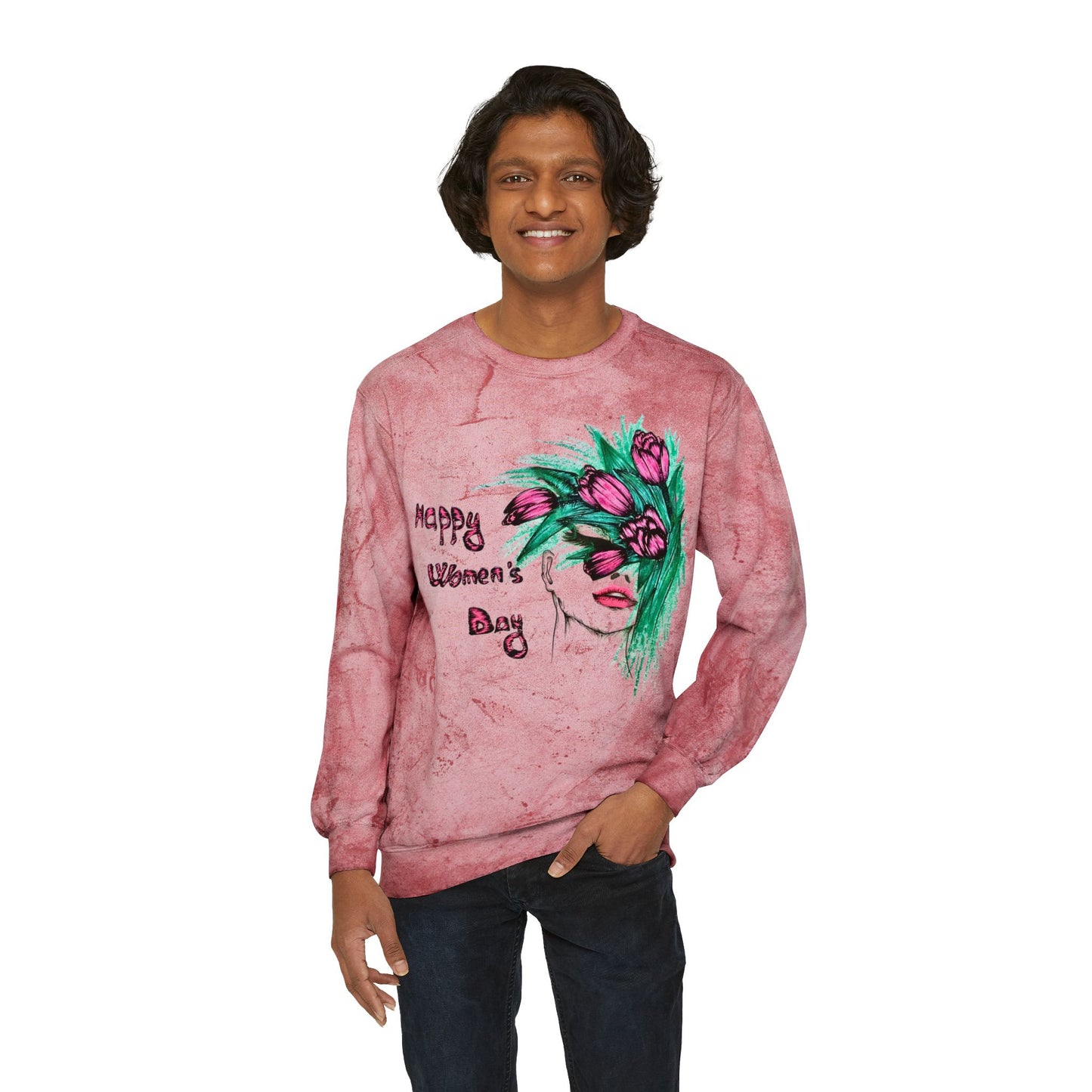 Unisex Color Blast Crewneck Sweatshirt