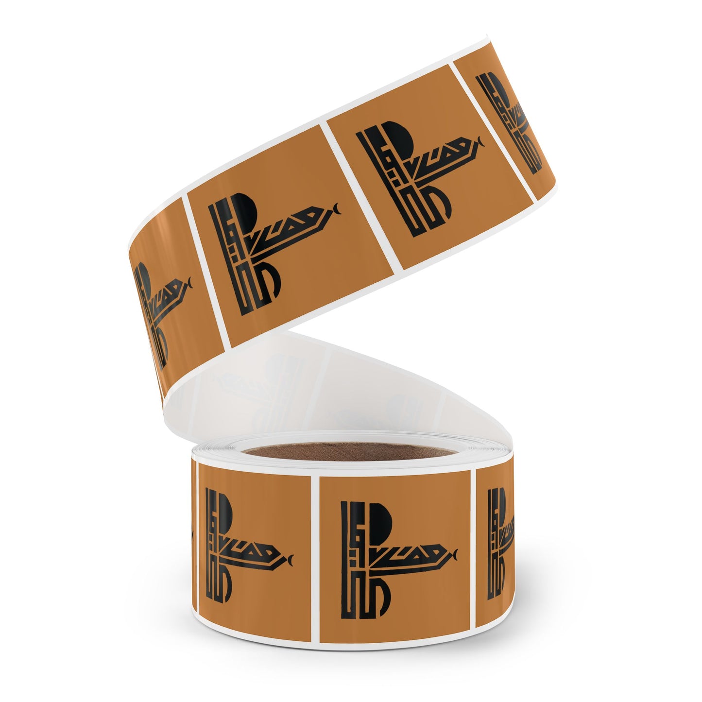 Unique Mosque Design Square Sticker Label Rolls – Perfect for Events & Spiritual Gatherings