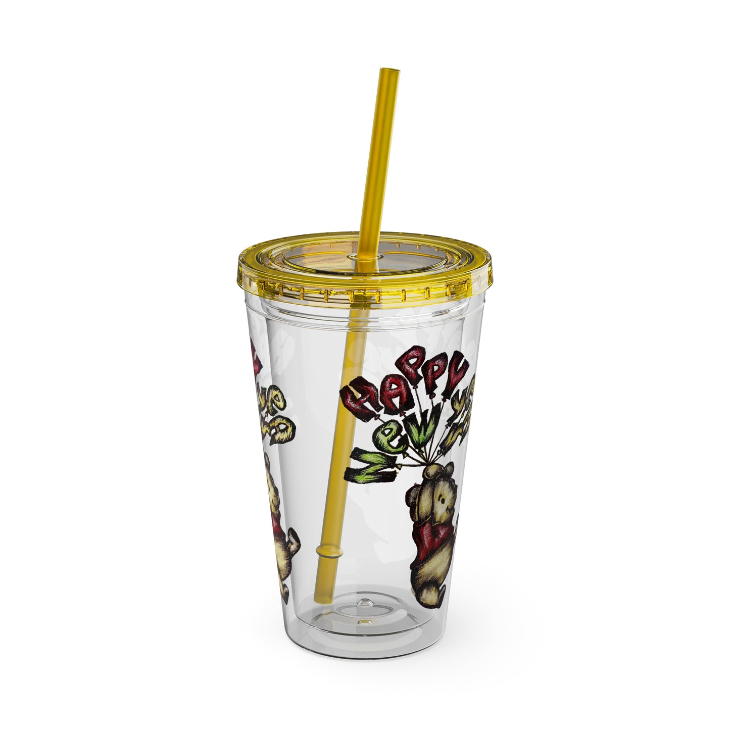 Sunsplash Tumbler with Straw, 16oz