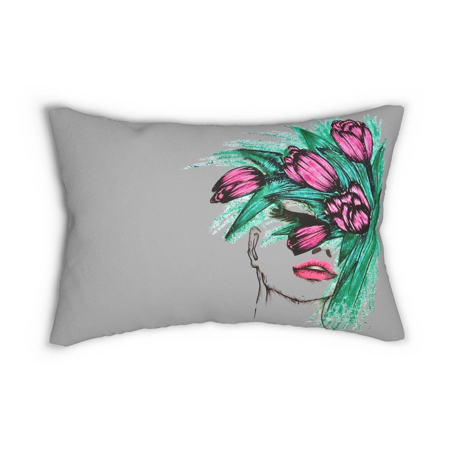 Spun Polyester Lumbar Pillow