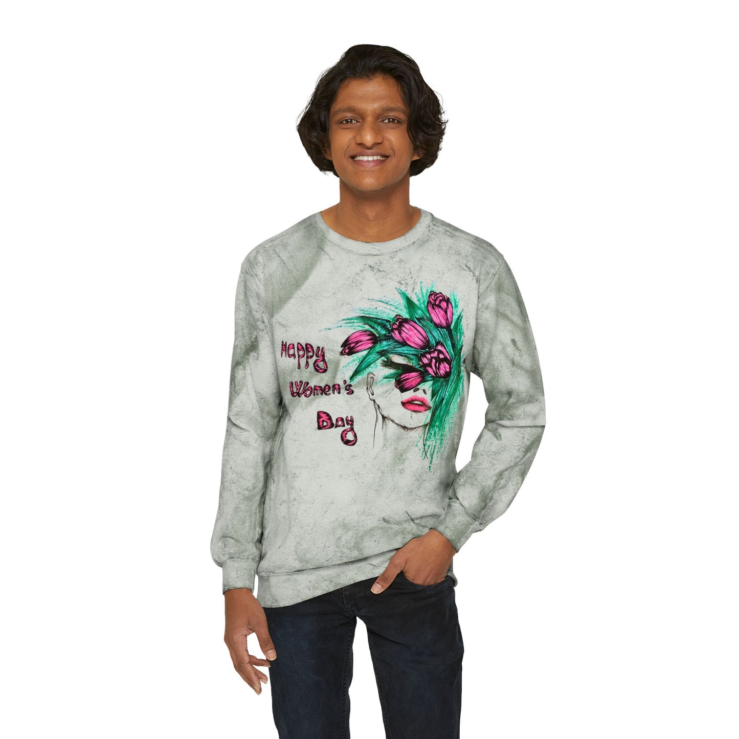 Unisex Color Blast Crewneck Sweatshirt