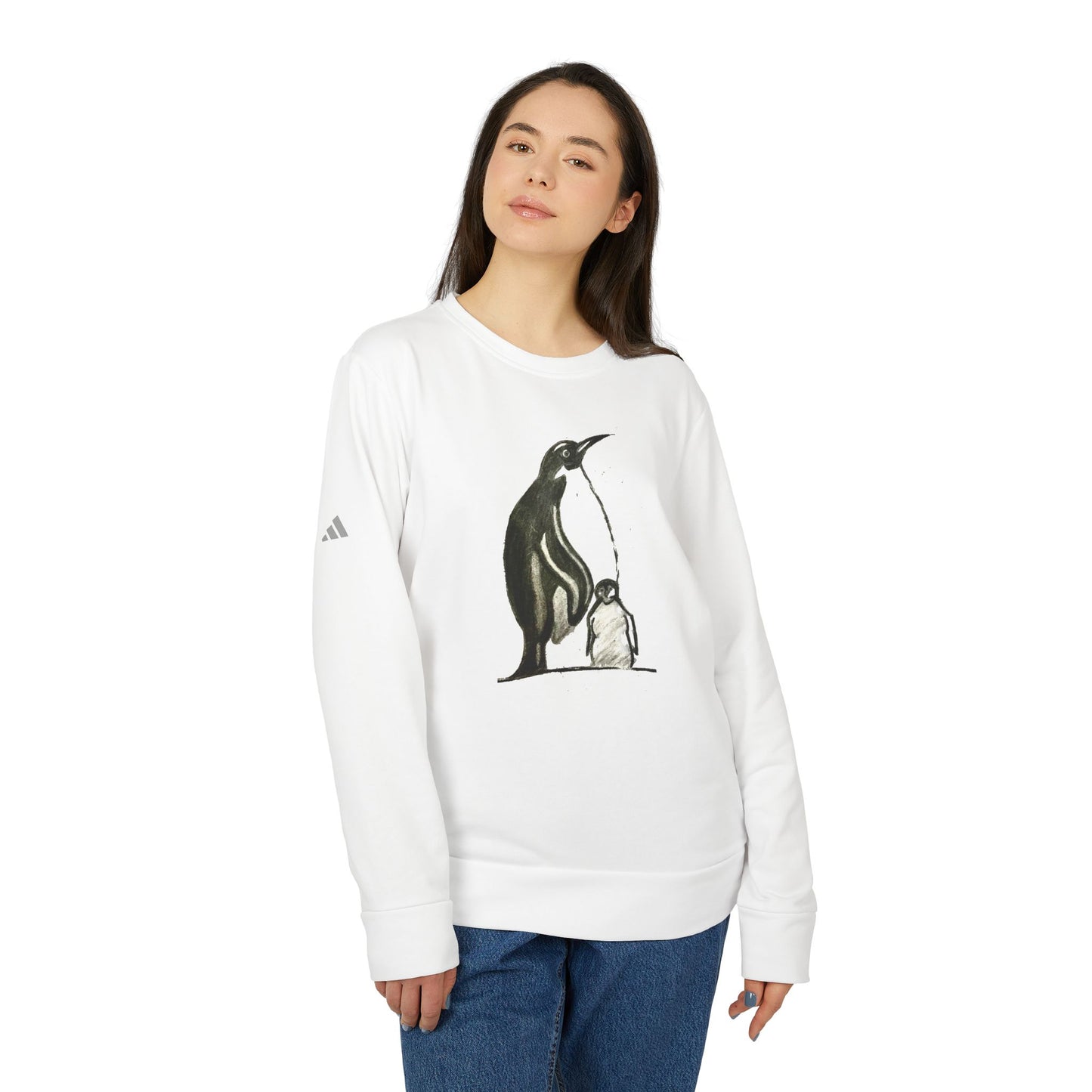 adidas® Unisex Fleece Crewneck Sweatshirt
