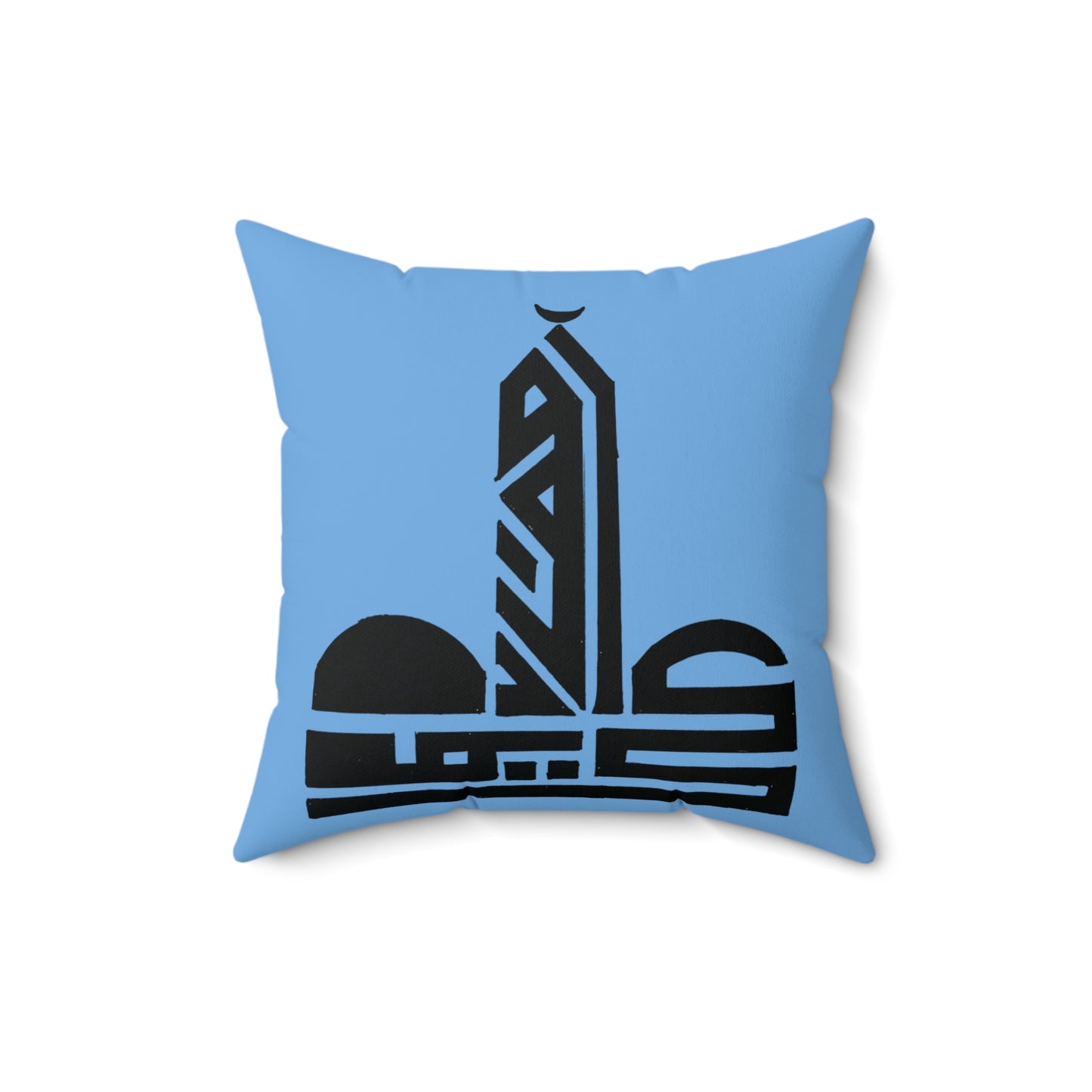 Artistic Faux Suede Square Pillow - Modern Home Decor with Abstract Design