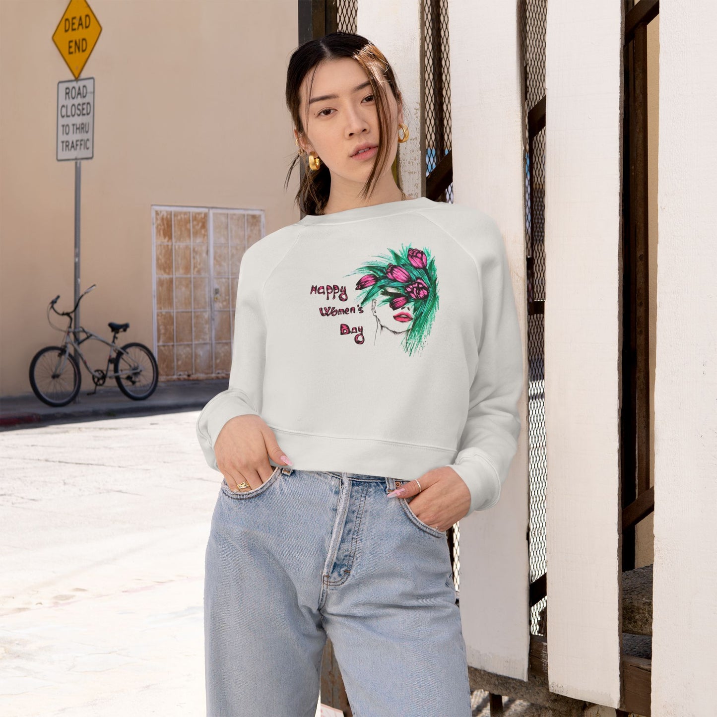 Women's Cropped Fleece Pullover