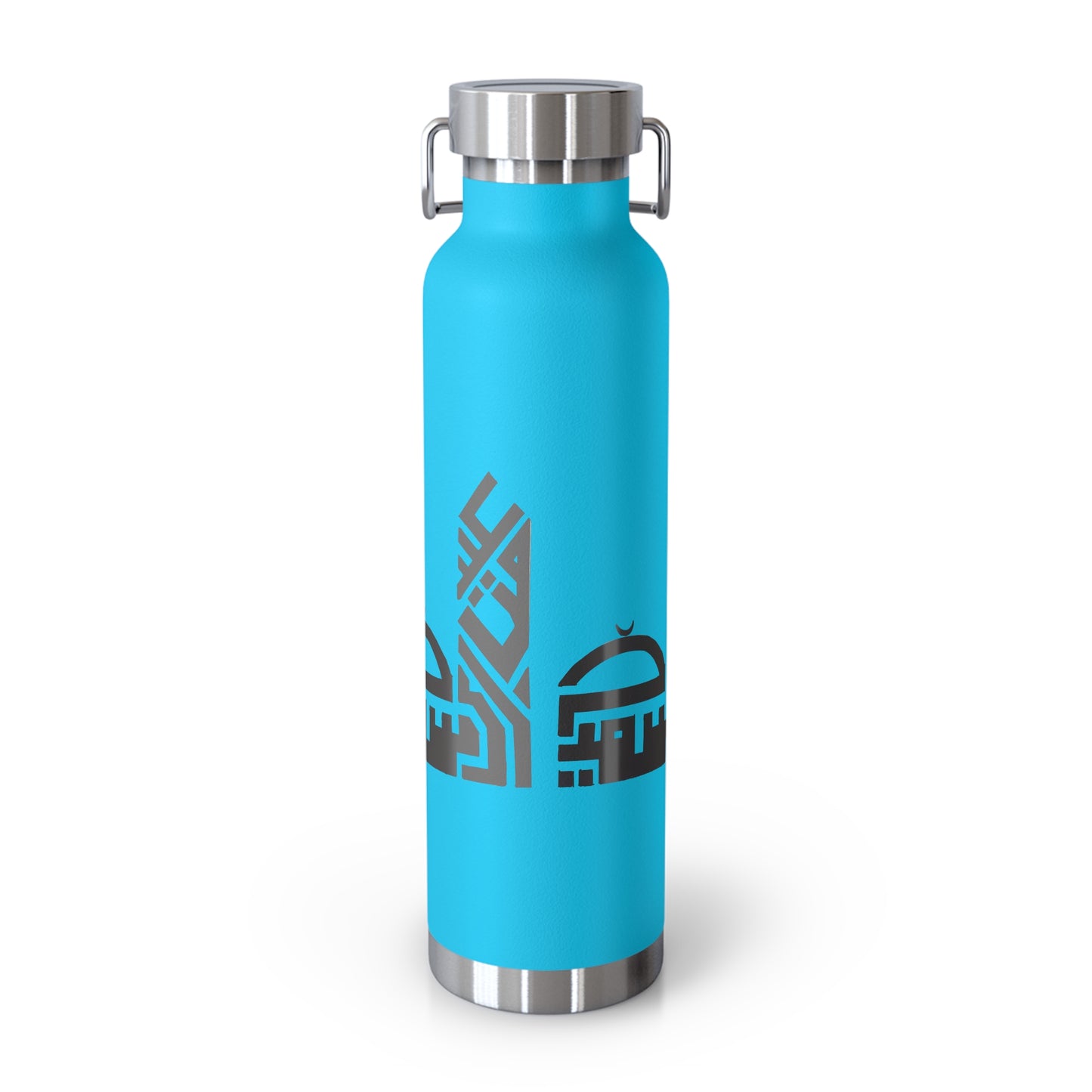 Artistic Copper Vacuum Insulated Bottle - 22oz Travel Flask with Mosque Design