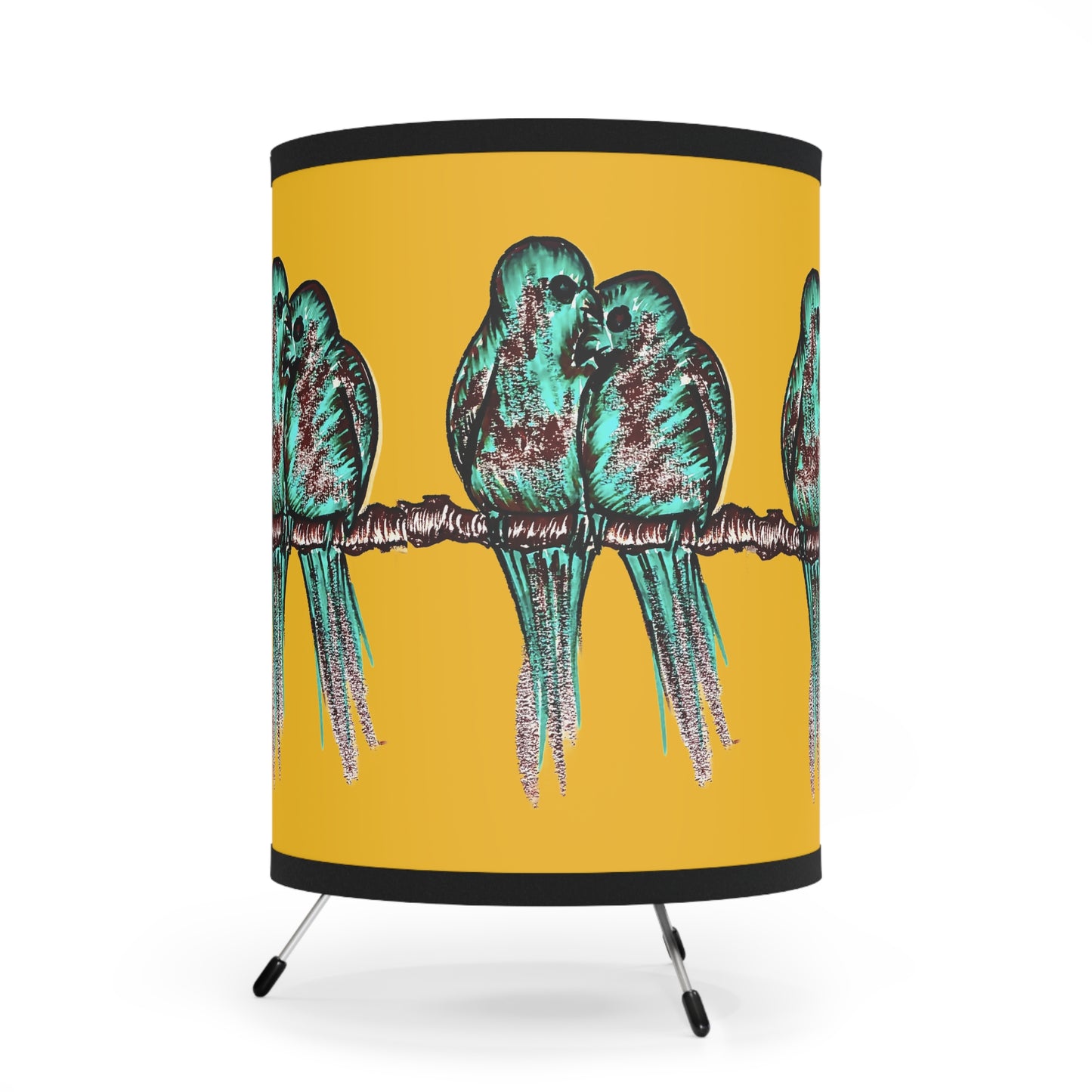 Tripod Lamp with High-Res Printed Shade, US\CA plug