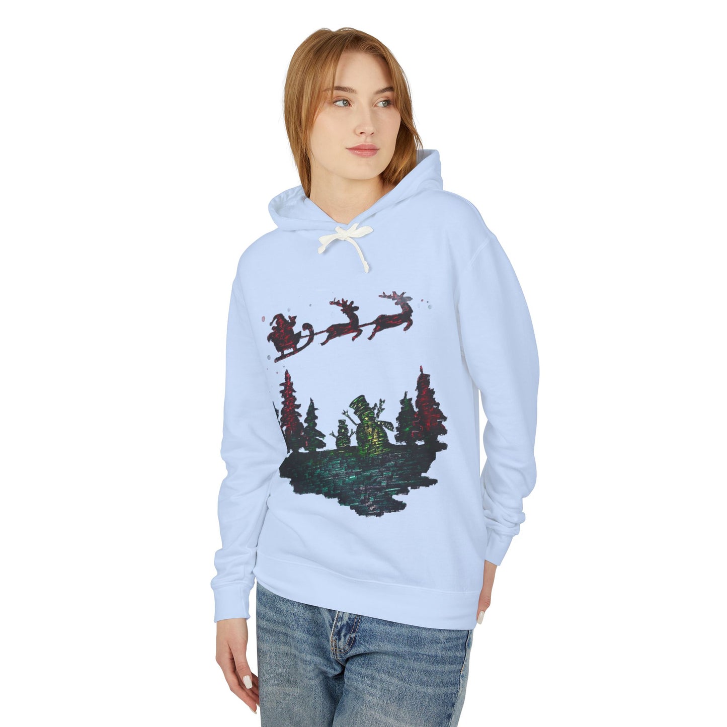 Unisex Lightweight Hooded Sweatshirt