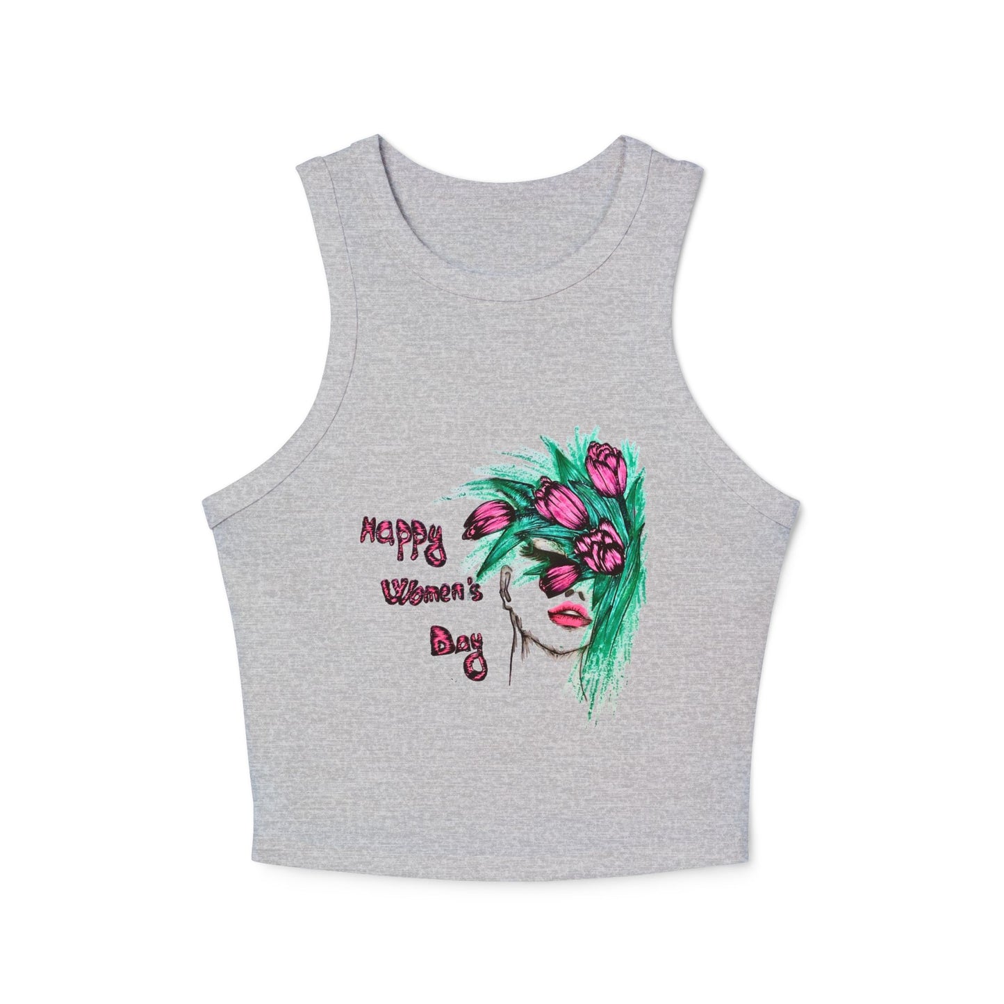 Women's Micro Rib Racer Tank Top