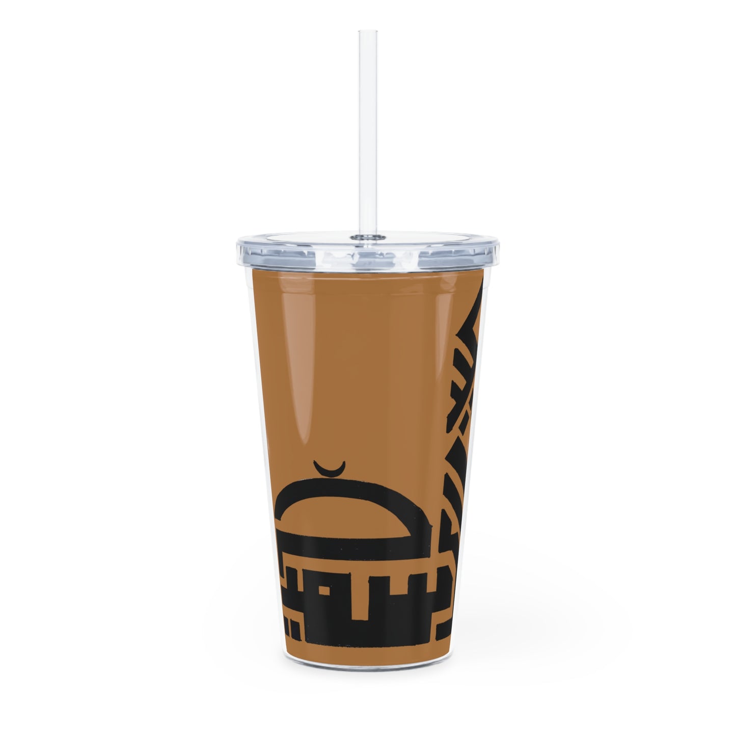 Stylish Plastic Tumbler with Straw - Perfect for Hot and Cold Drinks