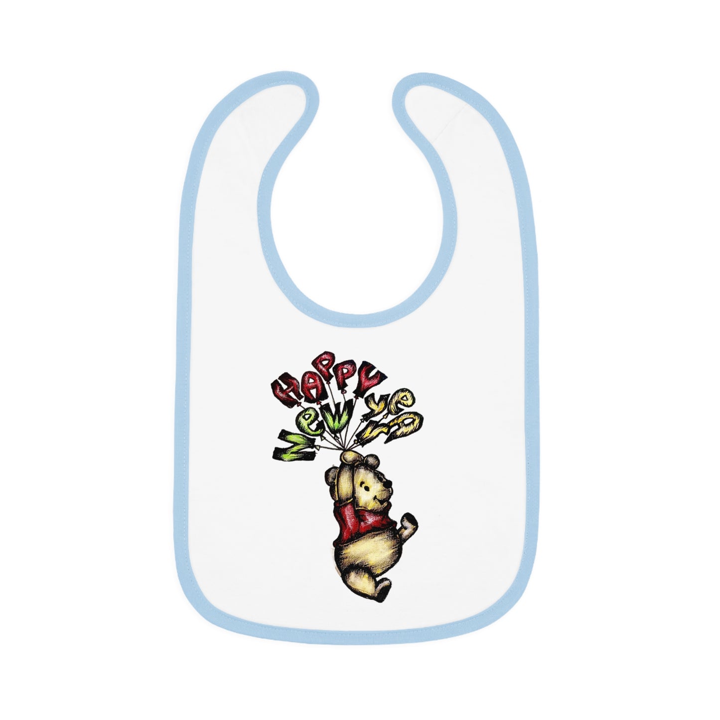 Baby Contrast Trim Jersey Bib