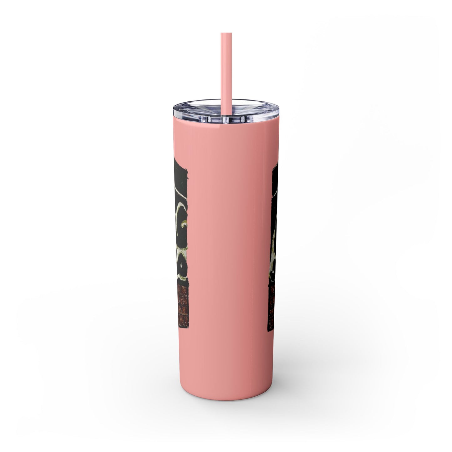 Islamic Skinny Tumbler with Straw - 20oz, Elegant Calligraphy Design